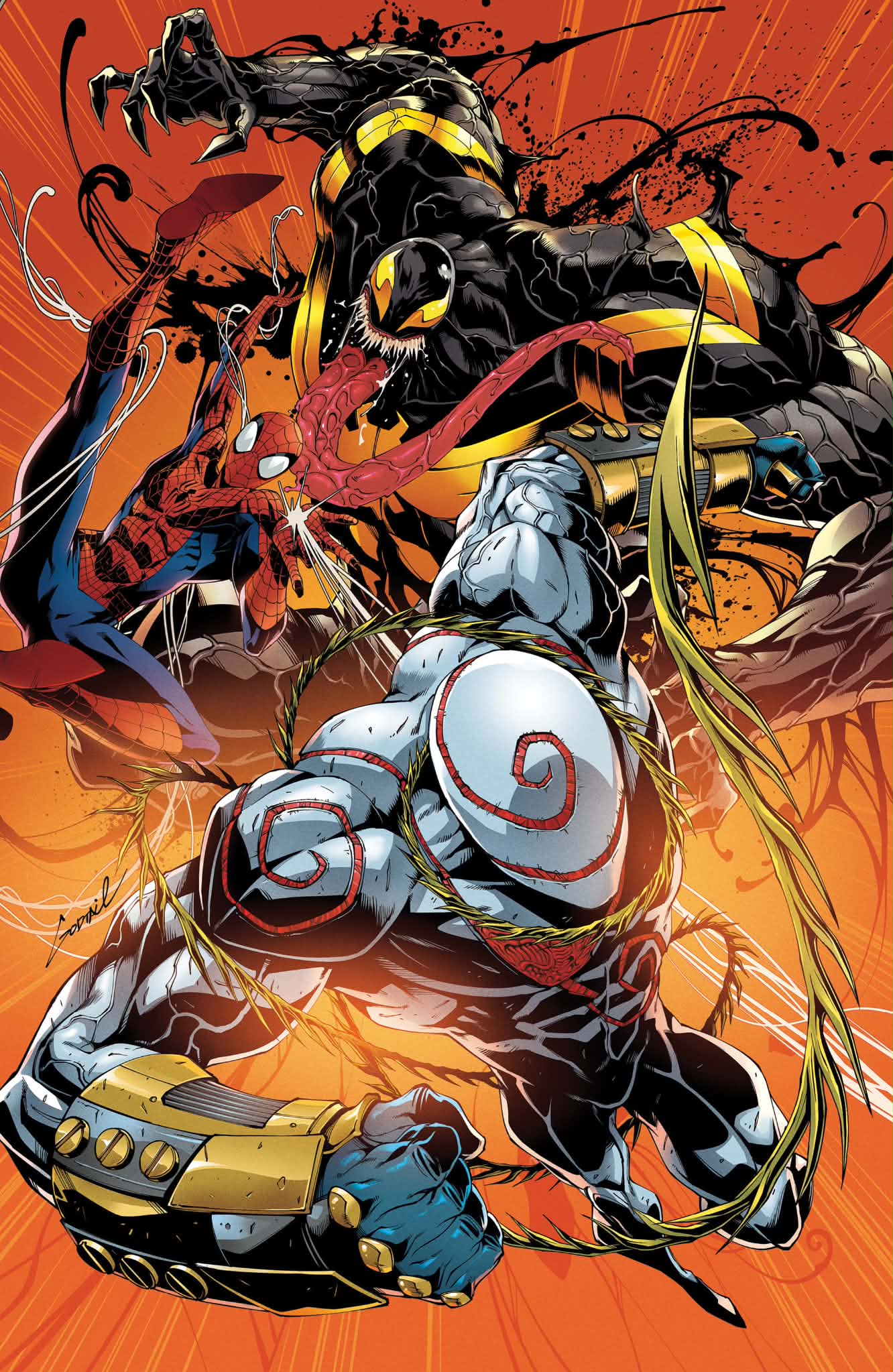 AMAZING SPIDER-MAN/VENOM: DEATH SPIRAL - BODY COUNT #1 GODTAIL EXCLUSIVE VARIANT COVERS