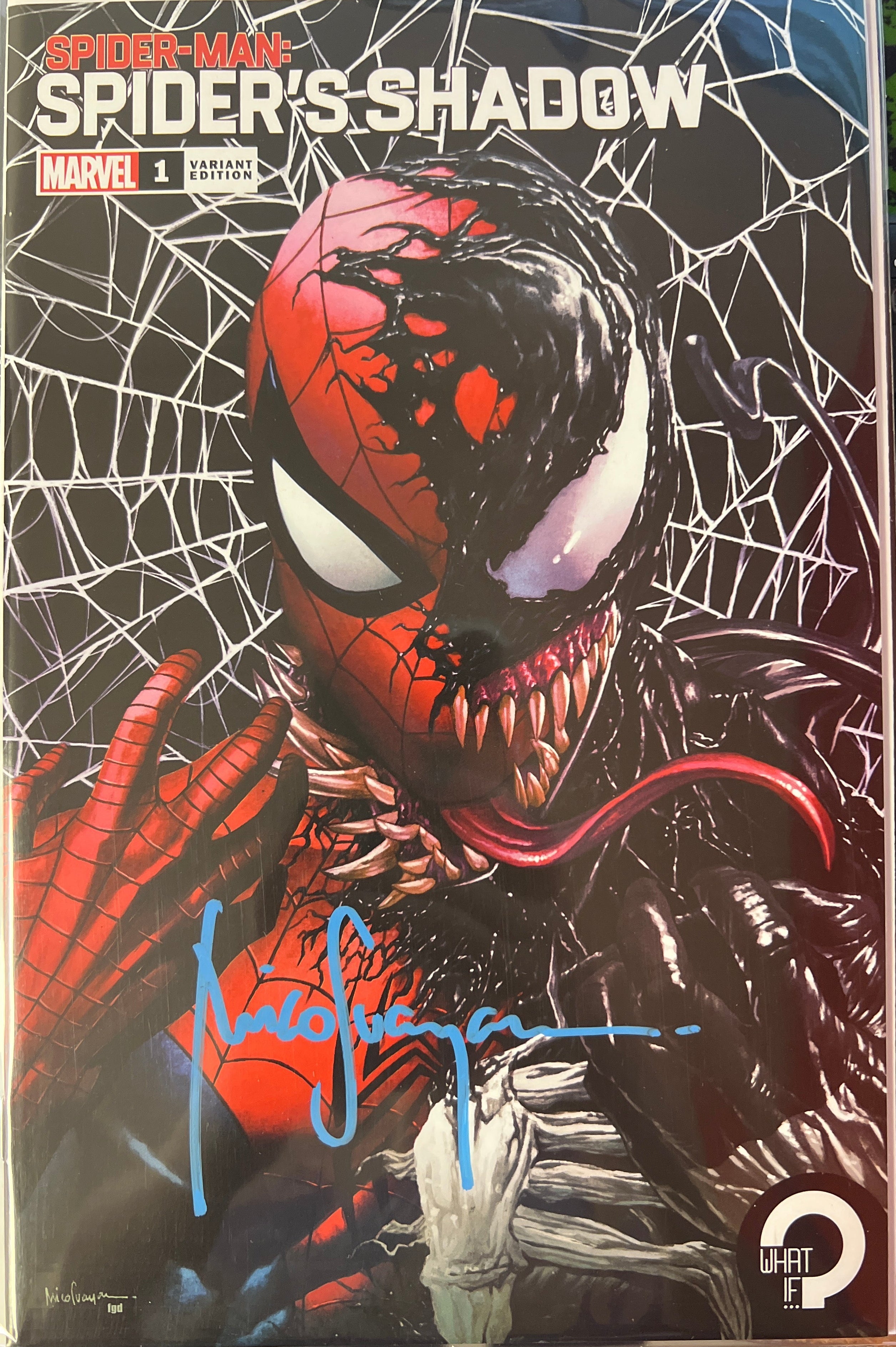 SPIDER-MAN: SPIDER'S SHADOW #1 MICO SUYAN VARIANT SIGNED BY MICO SUAYAN WITH COA (SS12)
