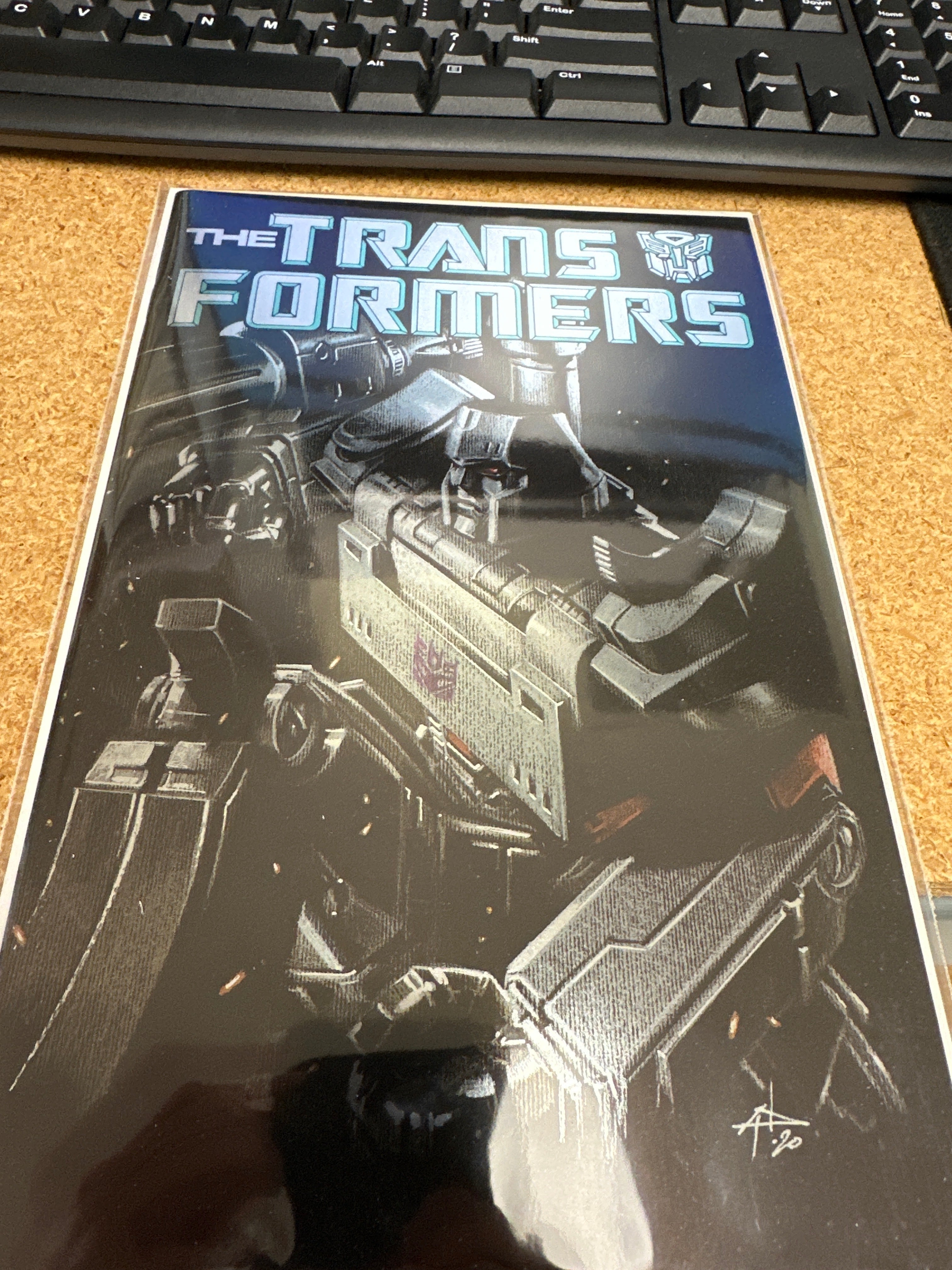 TRANSFORMERS 40th ANNIVERSARY #1 DELL OTTO NYCC EXCL FOIL MEGATRON VARIANT(I176)