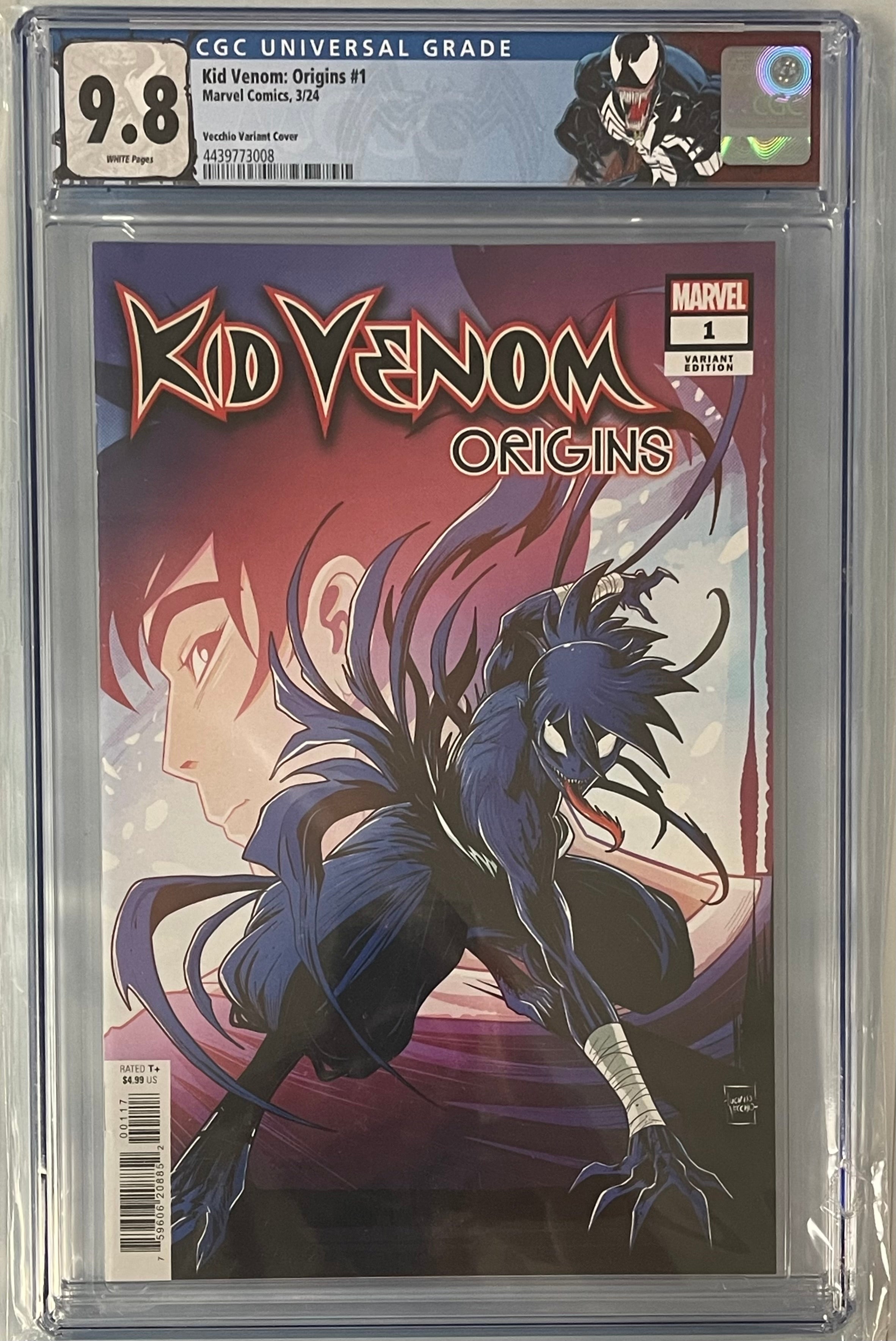 KID VENOM ORIGINS #1 SURPRISE VARIANT CGC 9.8 W/VENOM CUSTOM LABEL (IN STOCK) C45