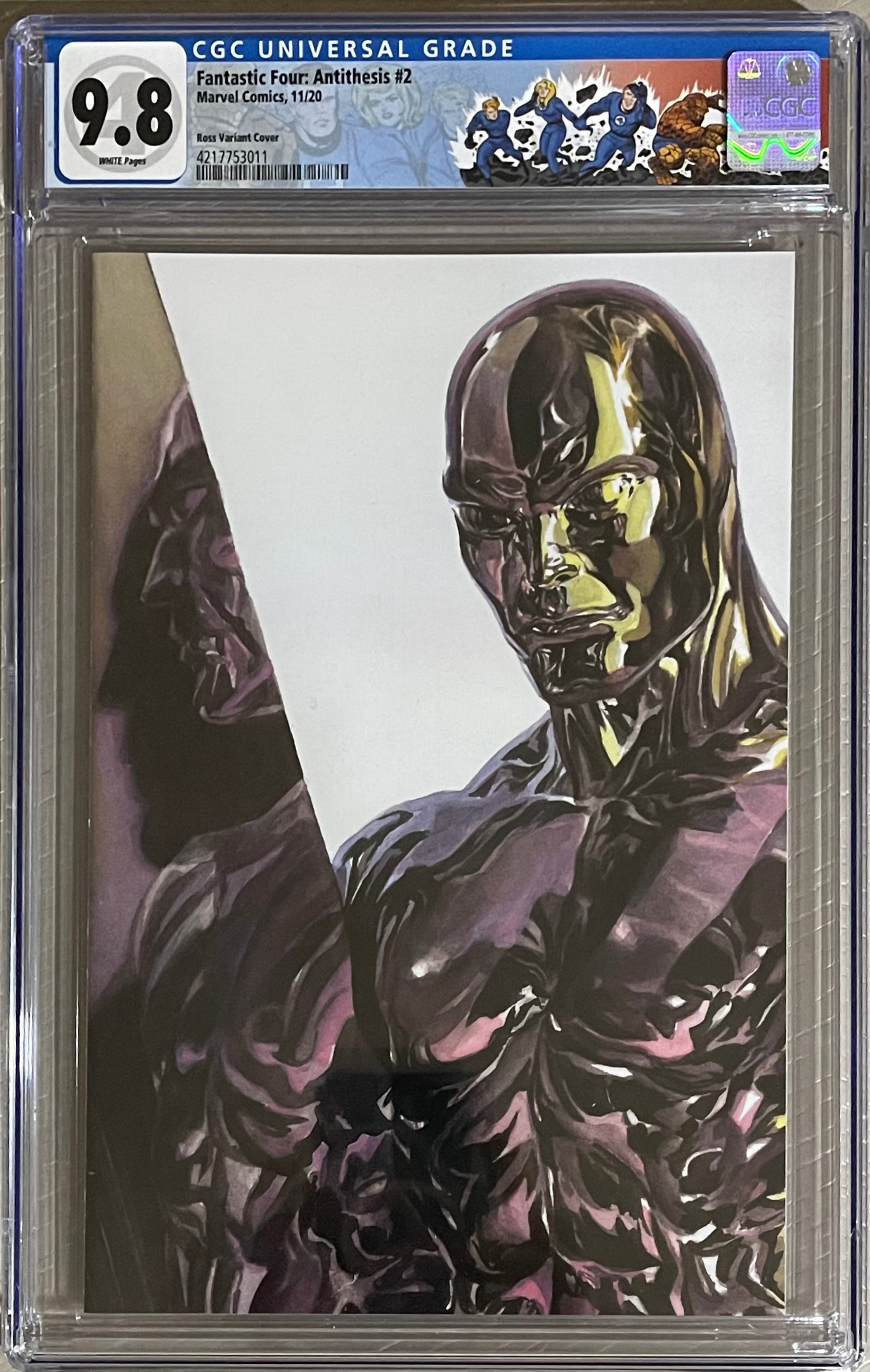 FANTASTIC FOUR ANTITHESIS #1 ALEX ROSS VIRGIN VARIANT CGC 9.8 W/FANTASTIC FOUR CUSTOM LABEL (IN STOCK) C91