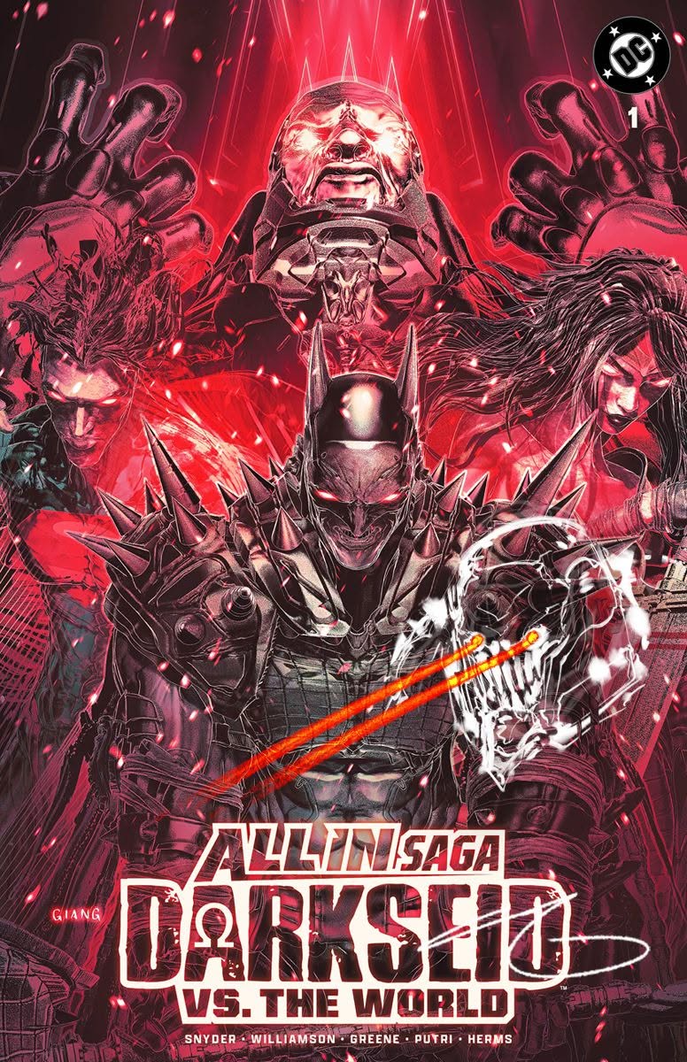 DC ALL IN SAGA DARKSEID VS THE WORLD #1 JOHN GIANG EXCLUSIVE VARIANT COVERS (RAW EDITION)