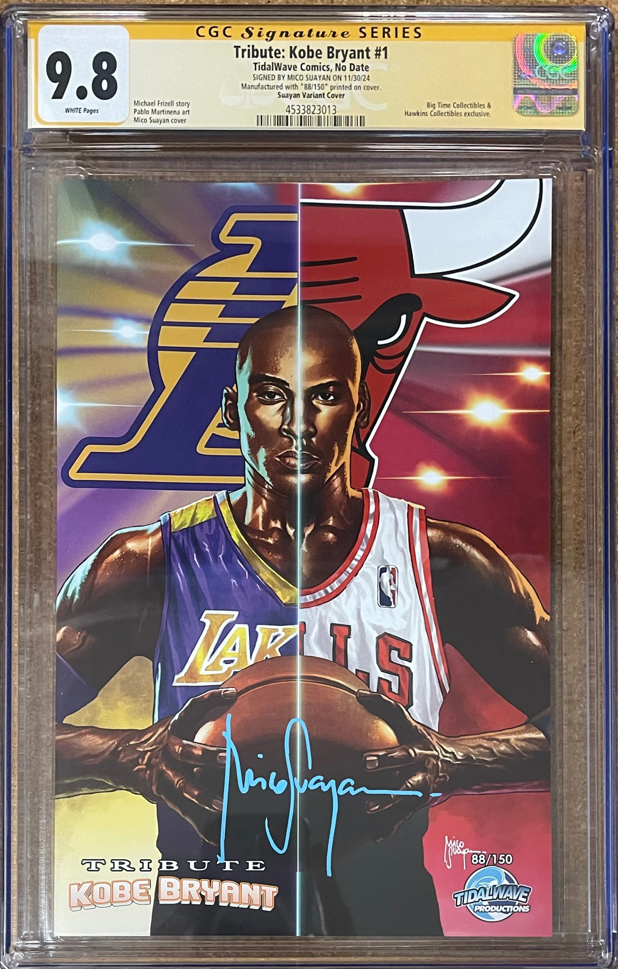 KOBE BRYANT #1 MICO SUAYAN GOAT SERIES SIGNED BY MICO SUAYAN CGC 9.8 (IN STOCK) C70