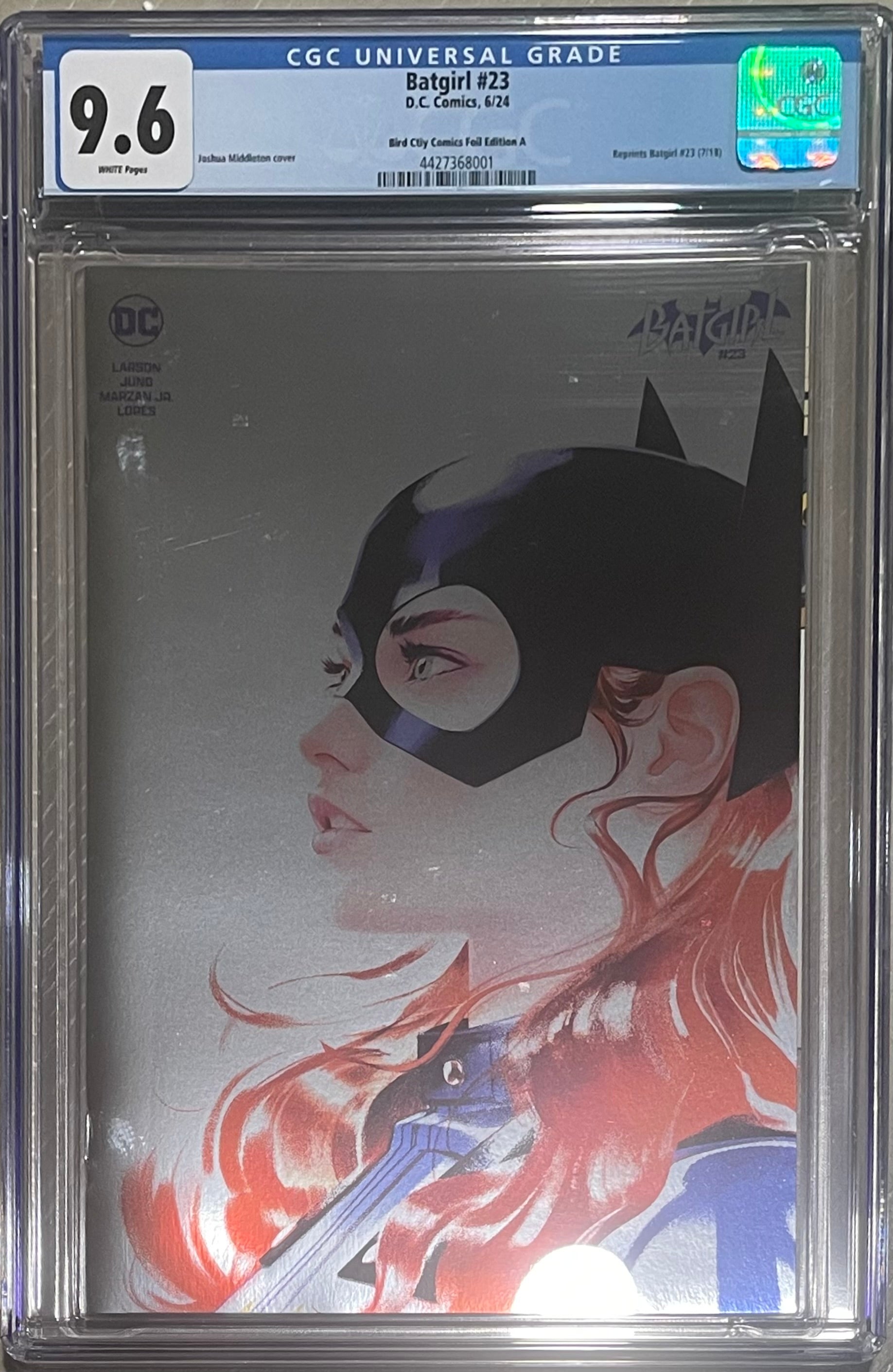 BATGIRL #23 JOSHUA MIDDLETON FOIL VARIANT CGC 9.6 (IN STOCK) C42