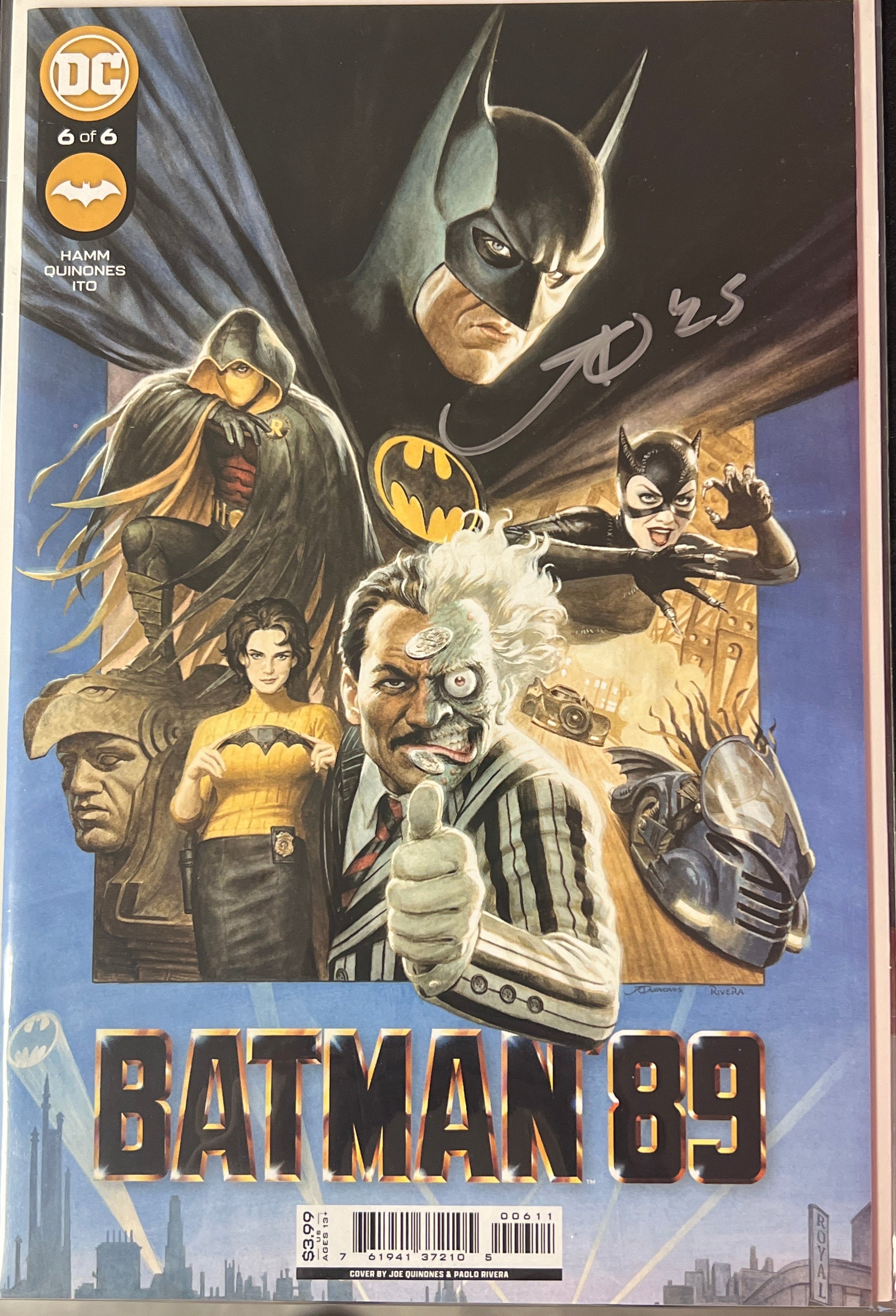 BATMAN 89 #6 (OF 6) CVR A SIGNED BY JOE QUINONES (SS14)
