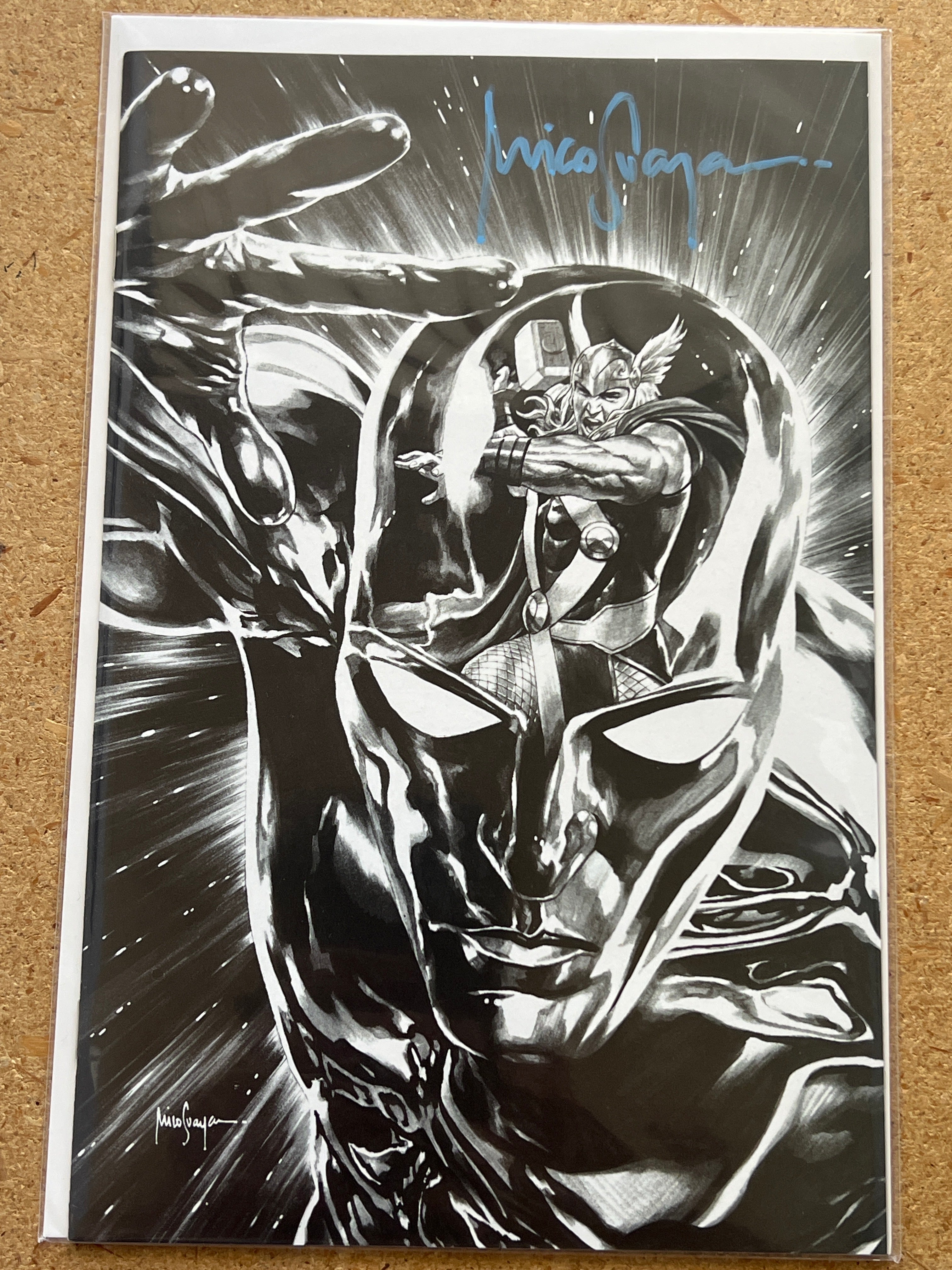 THOR #9 SKETCH SIGNED BY MICO SUAYAN WITH COA (SS 3)