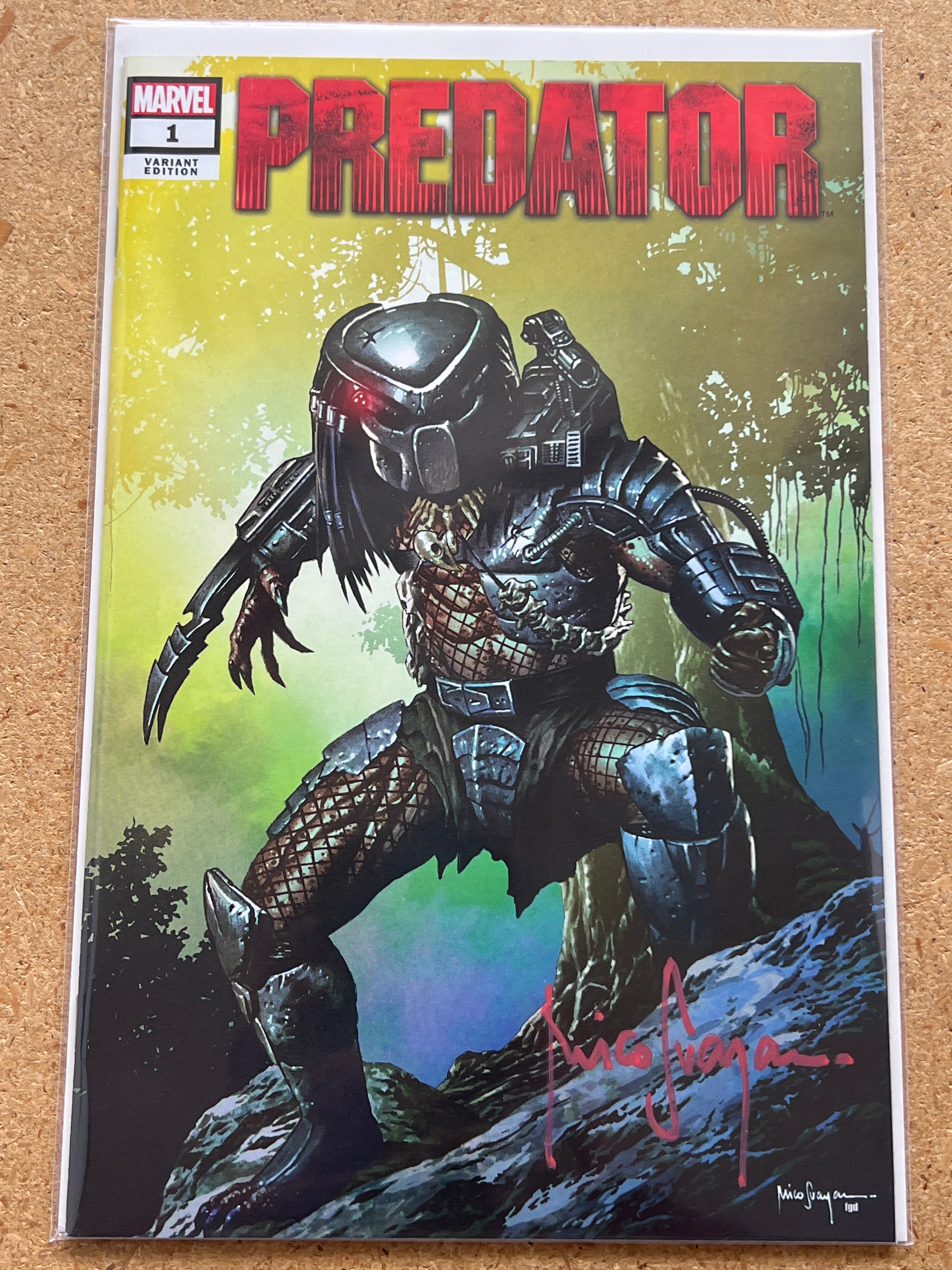 PREDATOR #1 SIGNED BY MICO SUAYAN WITH COA (SS 2)