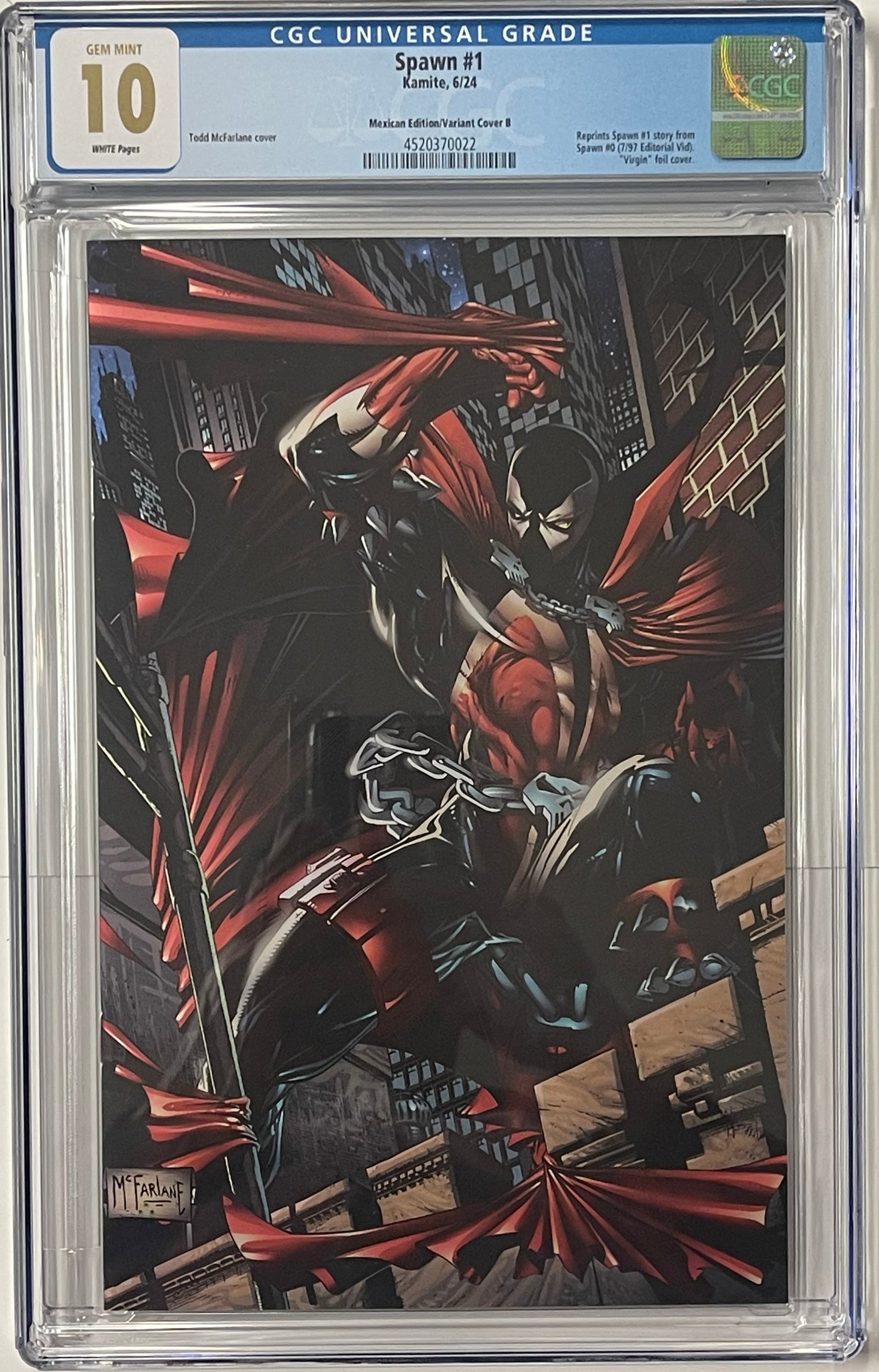 SPAWN #1 TODD MCFARLANE FOIL EDITION CGC 10 GEM MINT (C114)