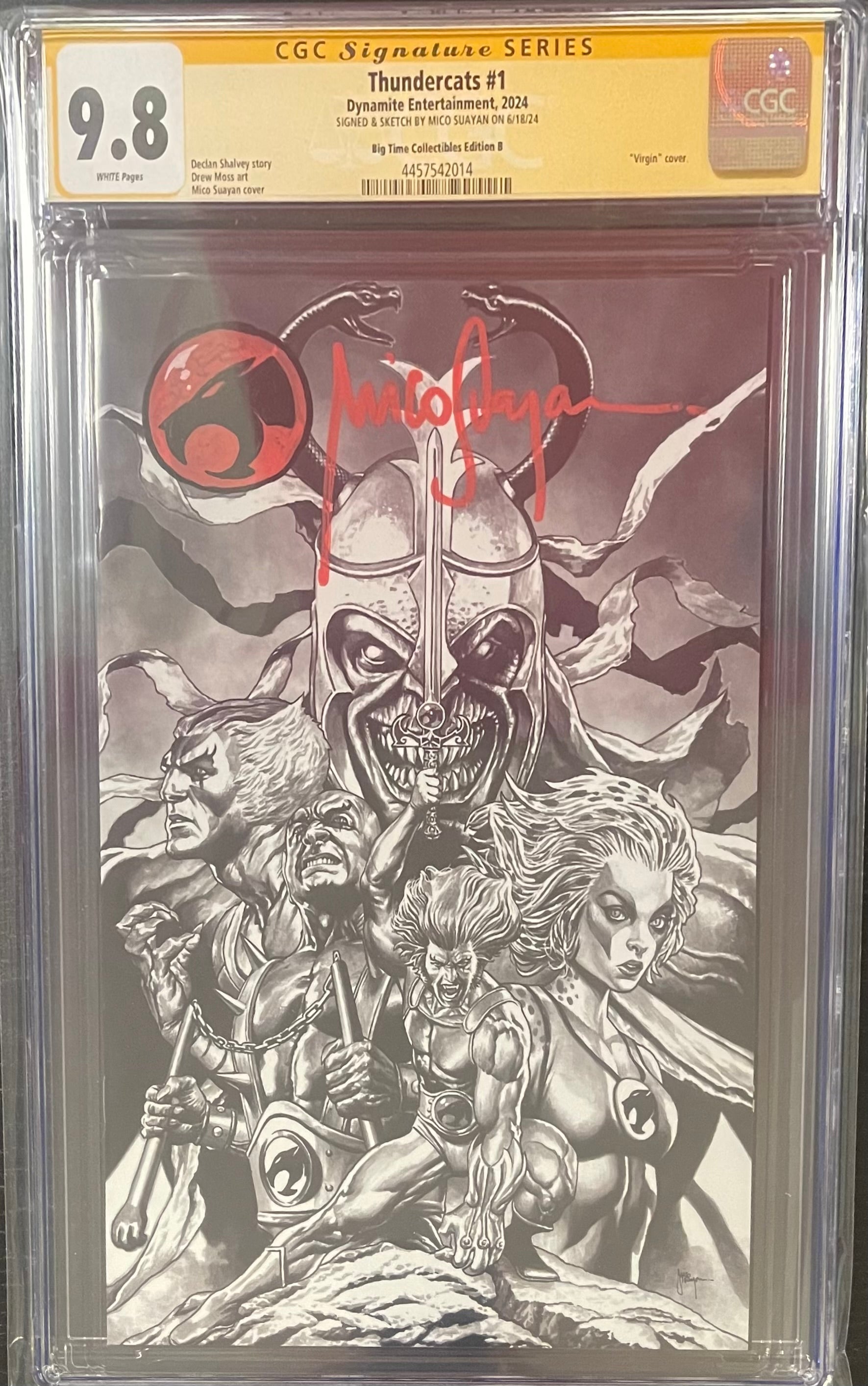 THUNDERCATS #1 MICO SUAYAN SKETCH VARIANT MEGACON 2024 SECRET DROP