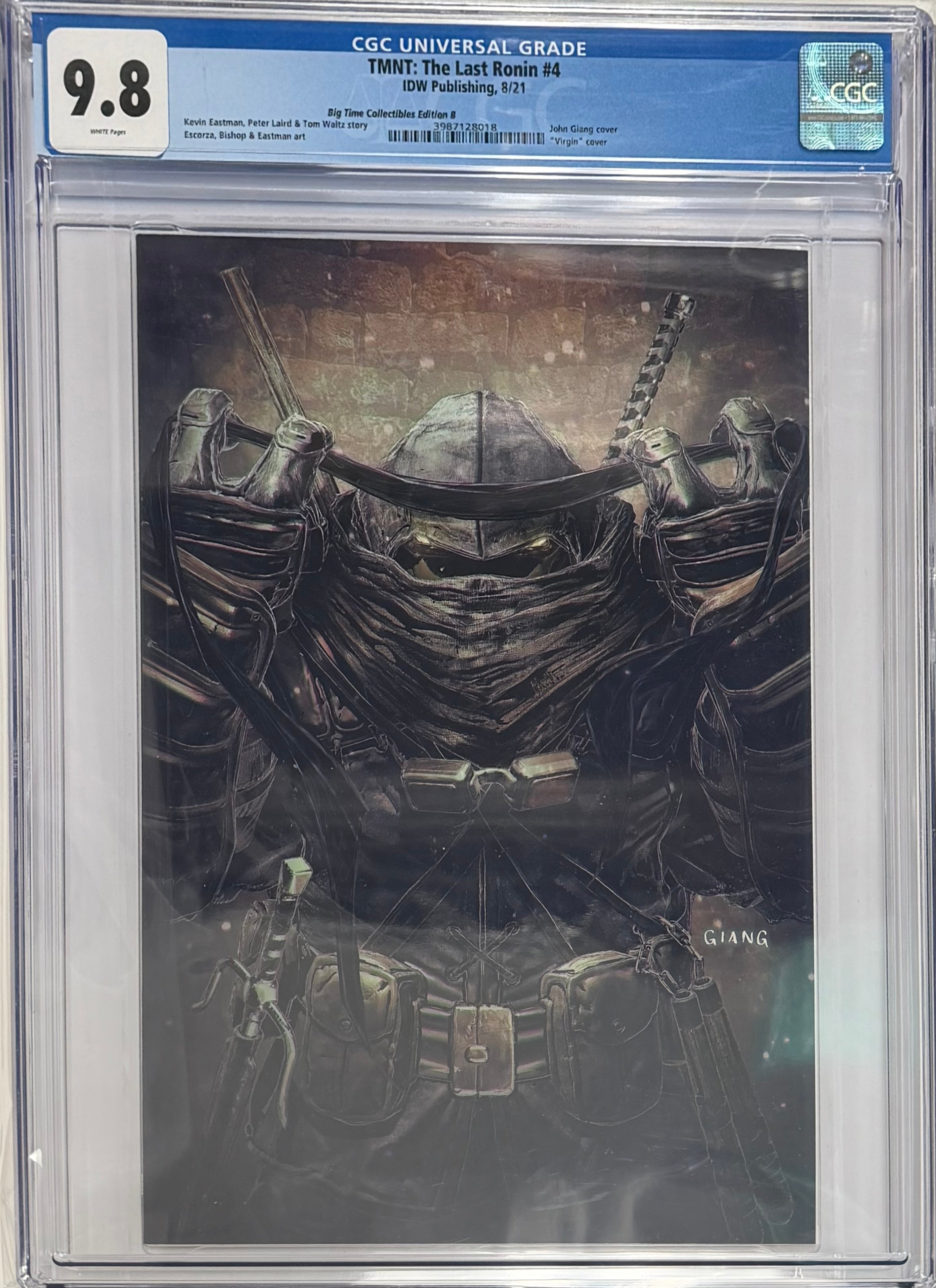 TMNT THE LAST RONIN #4 JOHN GIANG EXCLUSIVE VIRGIN VARIANT CGC 9.8 (IN STOCK) C44