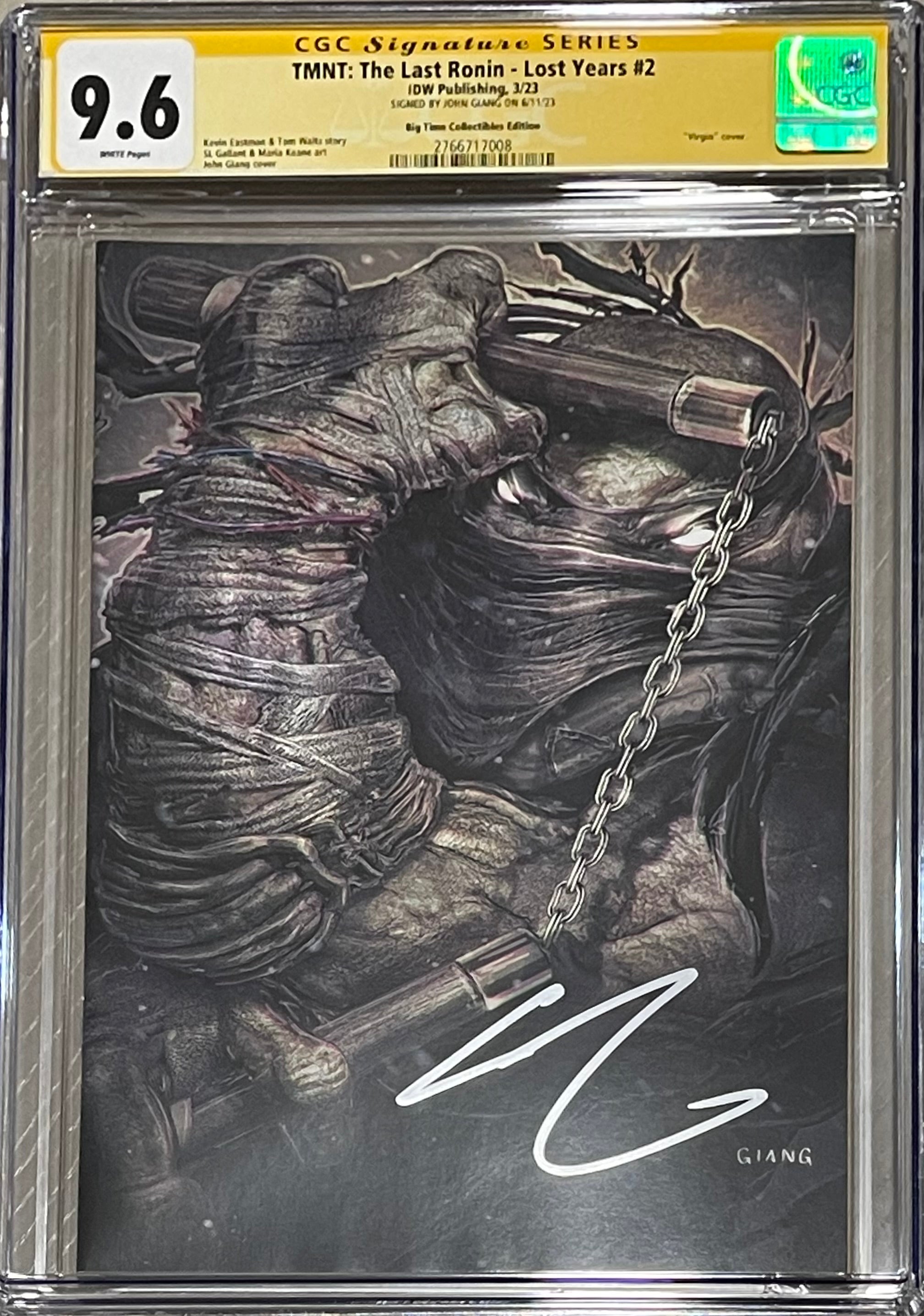 TMNT THE LAST RONIN LOST YEARS #2 SIGNED BY JOHN GIANG CGC 9.6 (IN STOCK) C42