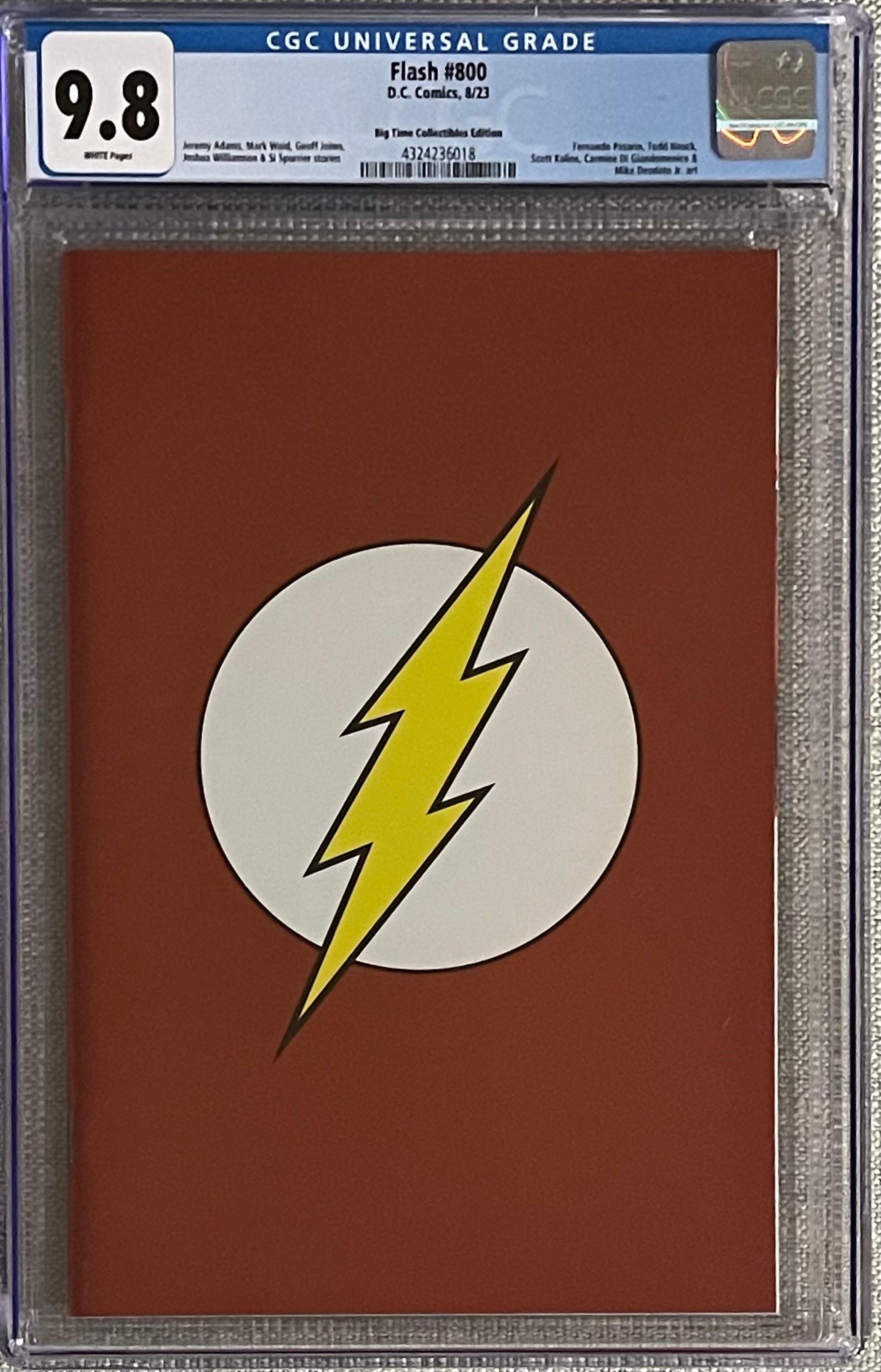 FLASH #800 EXCLUSIVE CLASSIC RED FOIL EDITION CGC 9.8 (C112)