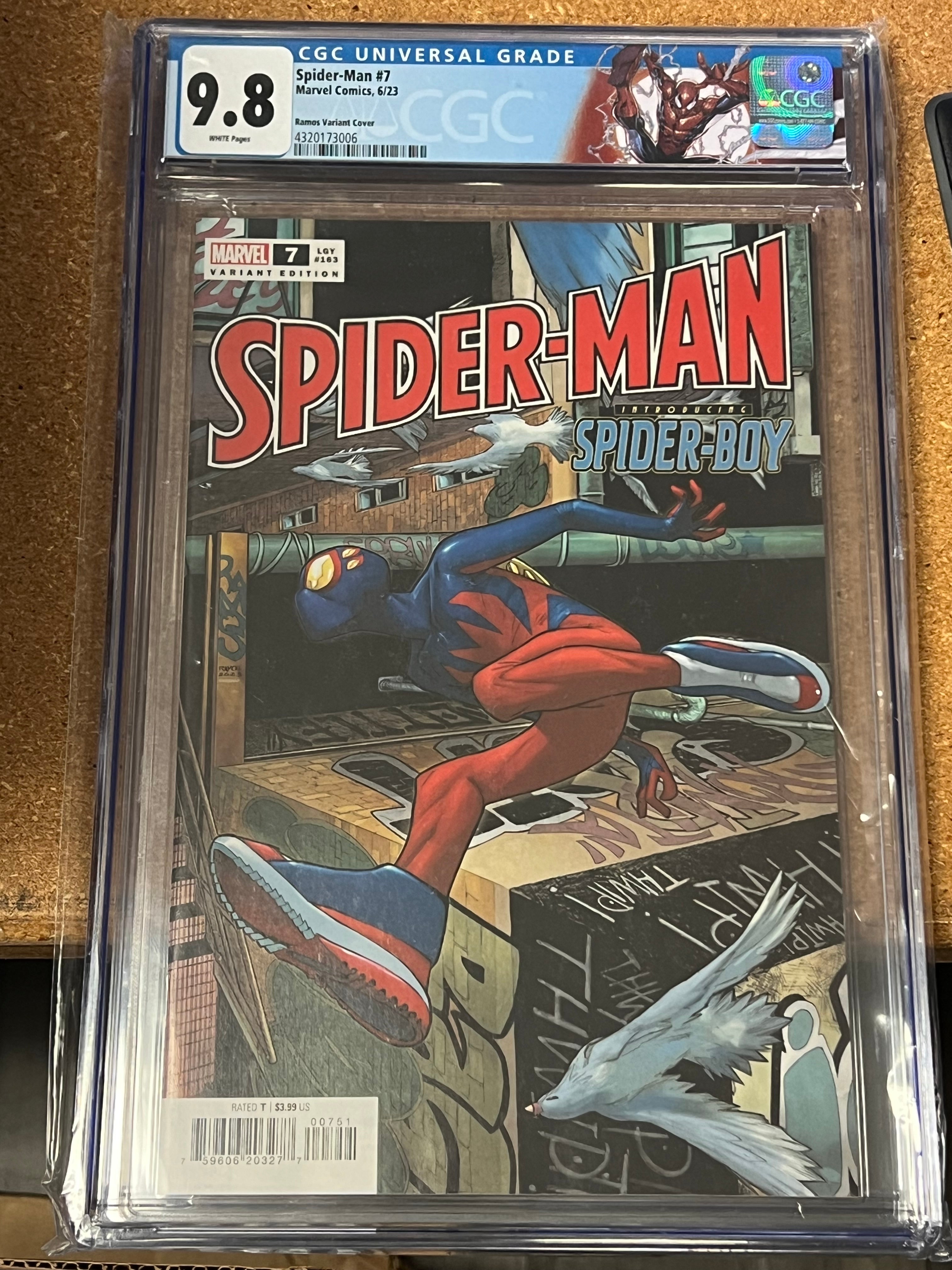 SPIDER-MAN 7 HUMBERTO RAMOS TOP SECRET SPOILER VARIANT CGC 9.8 - 04/05/2023 (INSTOCK) C75