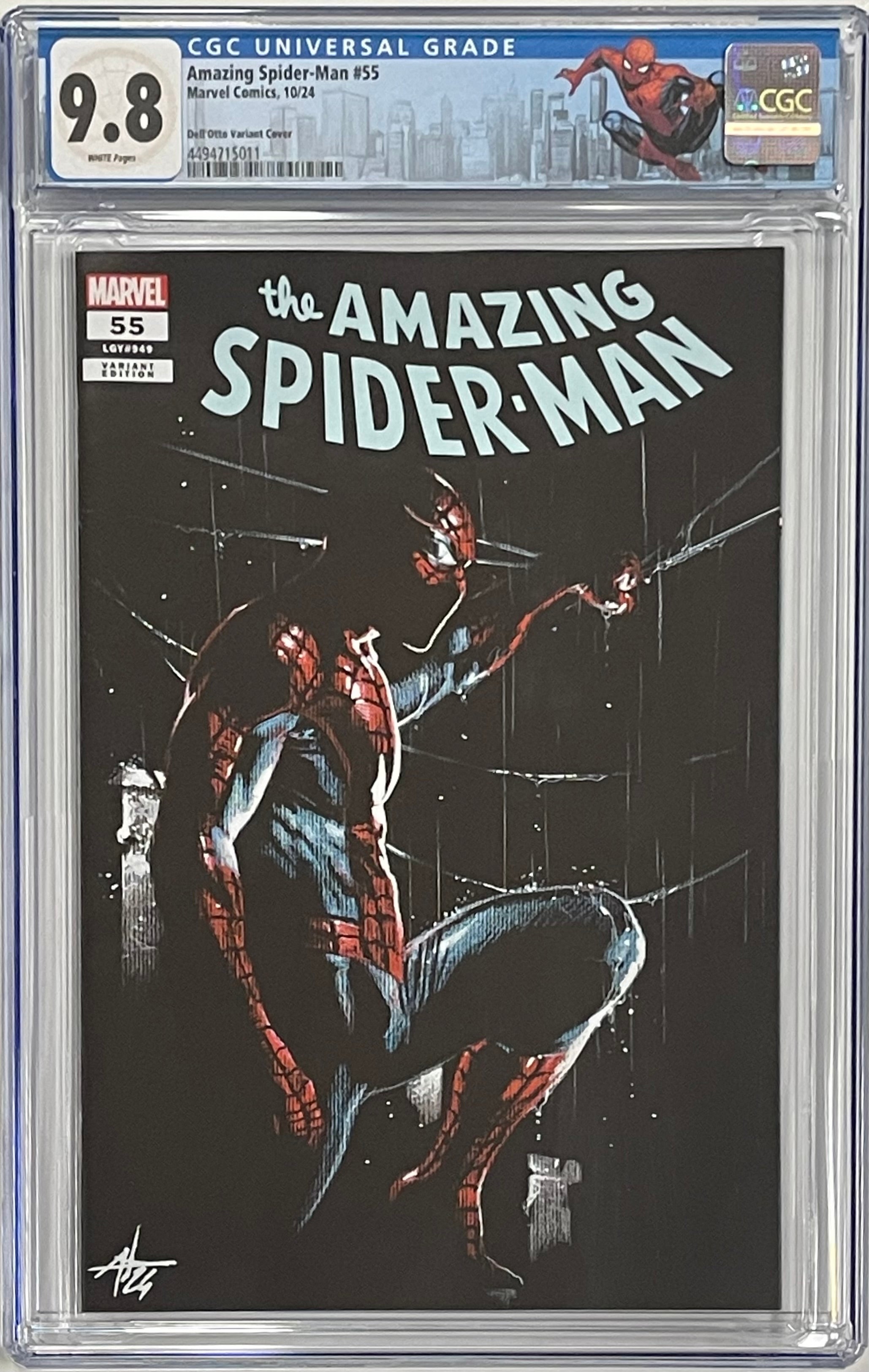 AMAZING SPIDER-MAN #55 DELL'OTTO EXCLUSIVE CGC 9.8 W/SPIDER-MAN NYCC CUSTOM LABEL (C103)