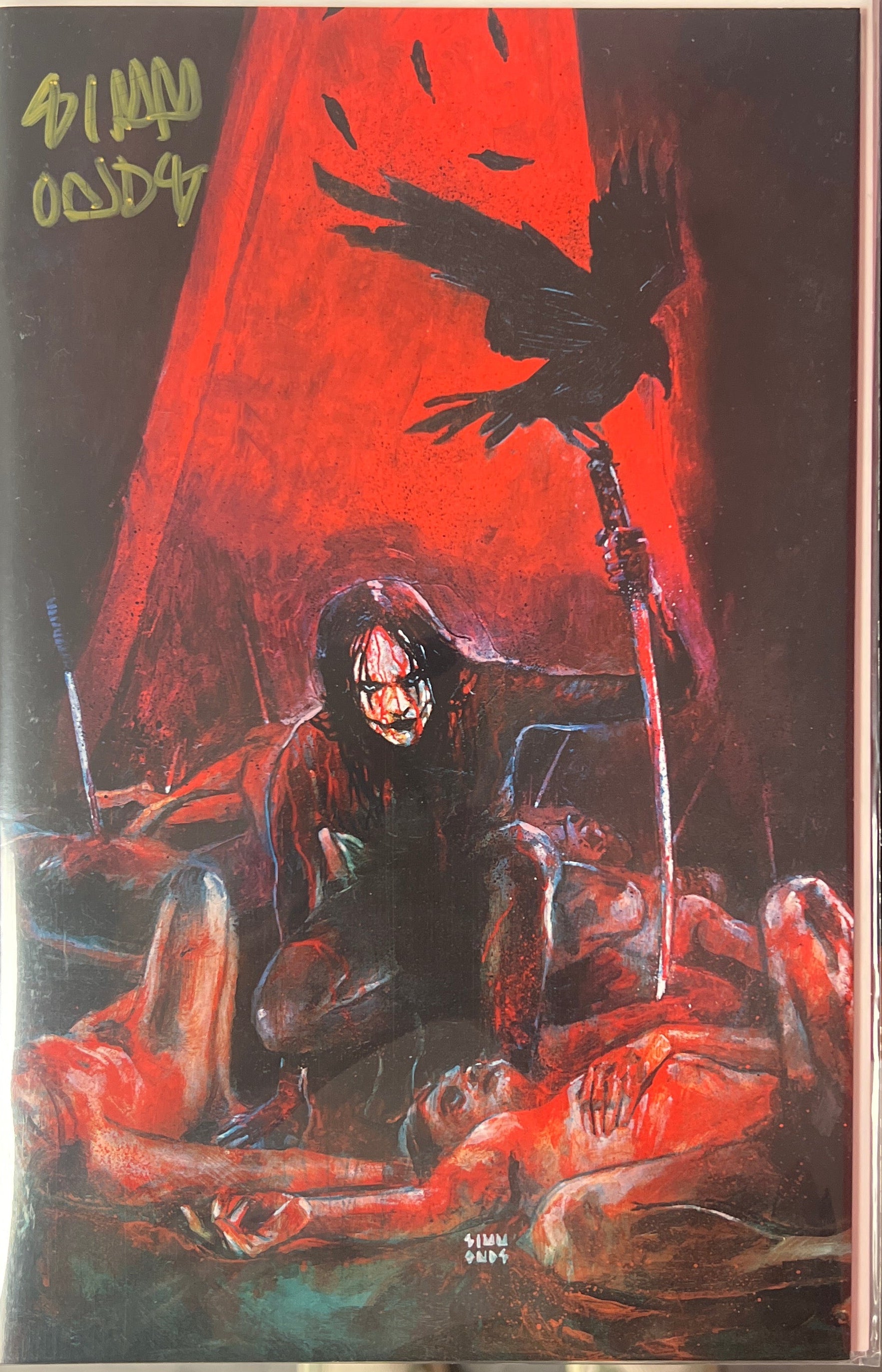 CROW DEAD TIME #1 VIRGIN SECRET DROP FAN EXPO SIGNED BY MARTIN SIMMONDS (SS14)