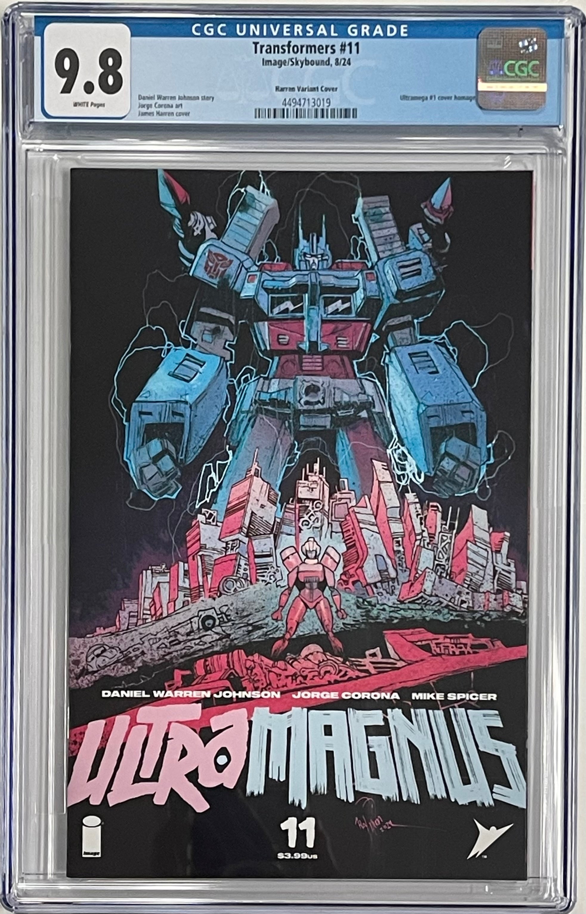 TRANSFORMERS #11 HARREN ULTRA MAGNUS SURPRISE VARIANT CGC 9.8 (C103)