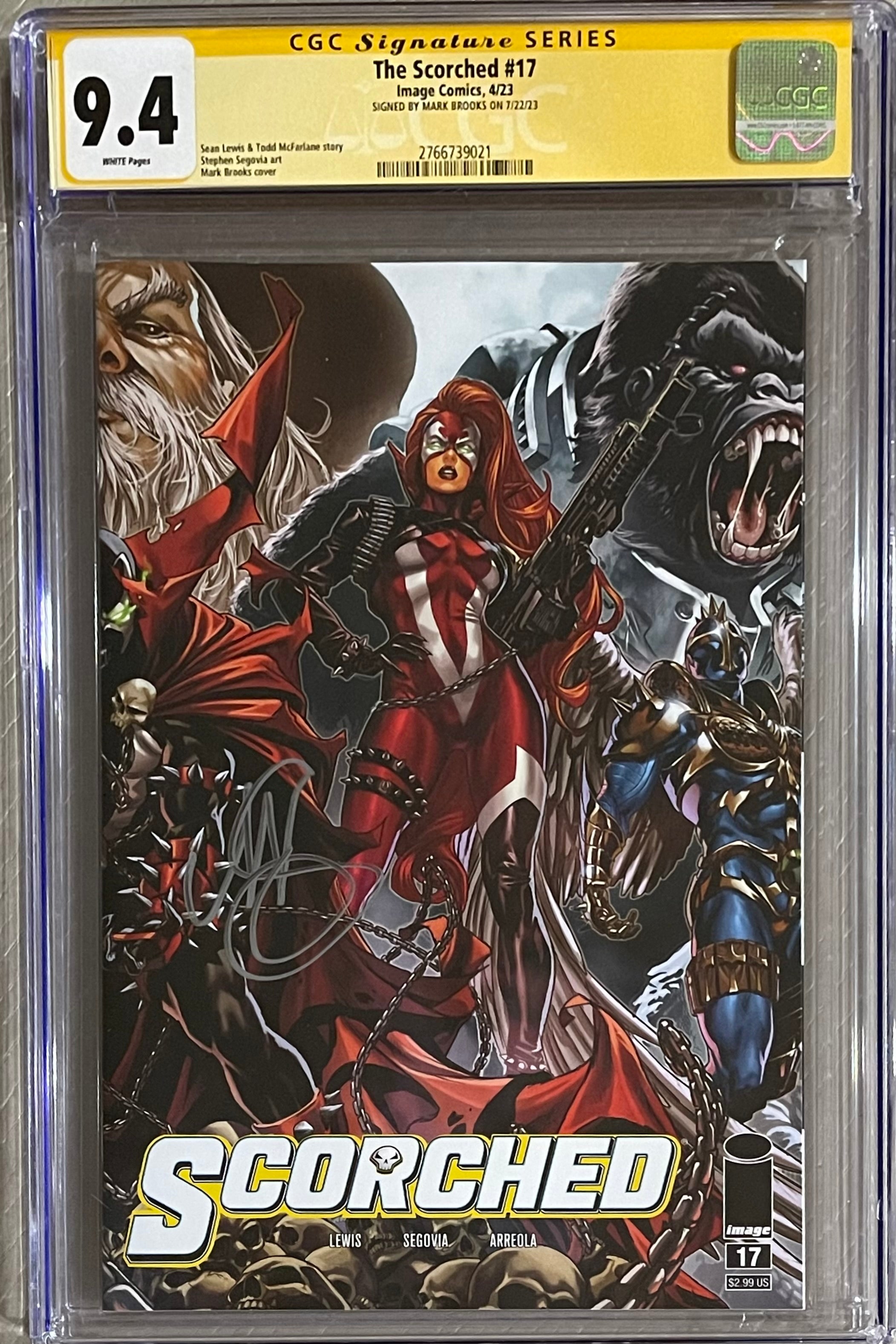 SPAWN SCORCHED #17 SIGNED BY MARK BROOKS CGC 9.4 (IN STOCK) C42