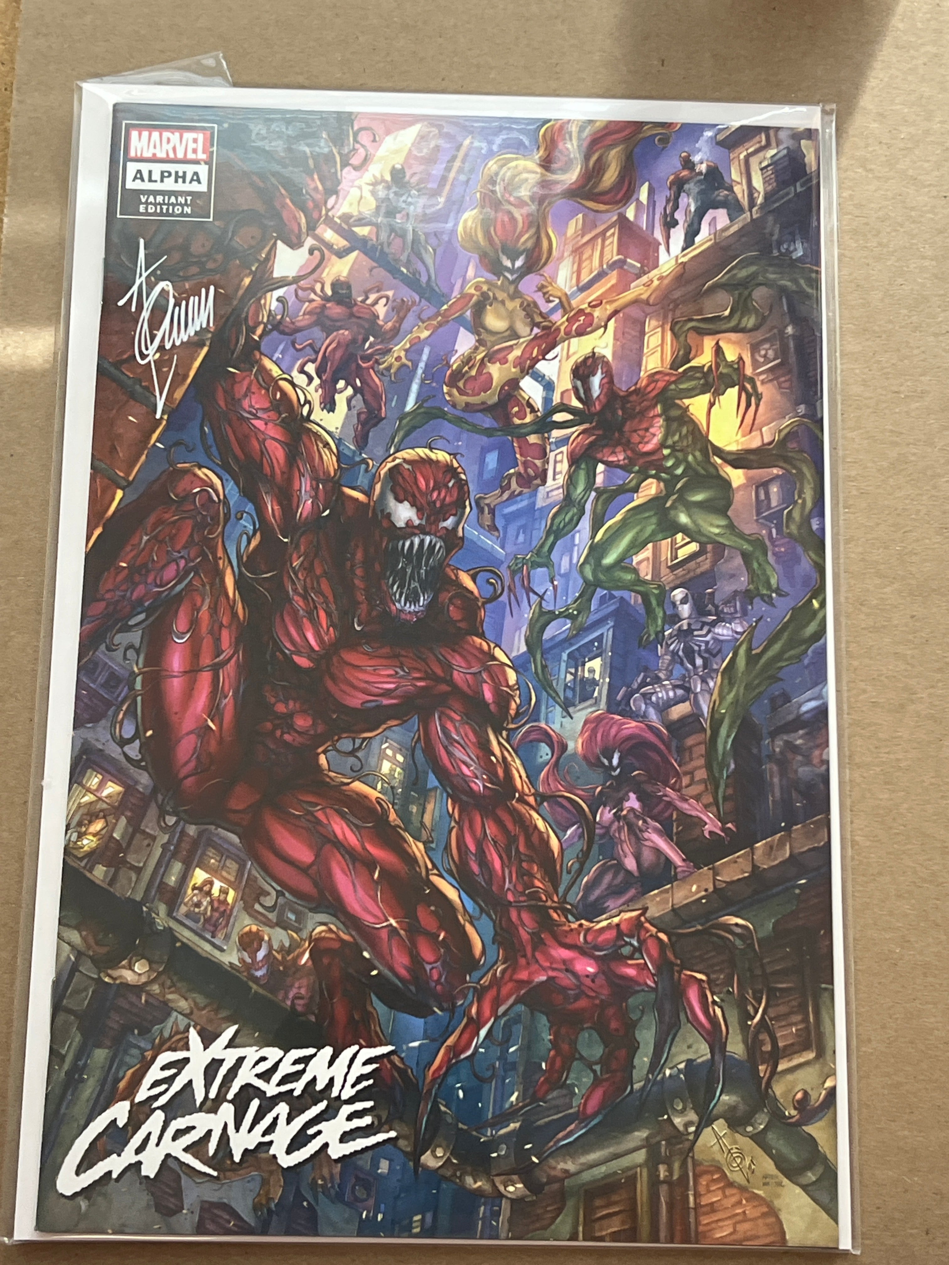 EXTREME CARNAGE ALPHA SIGNED BY ALAN QUAH (SS 4)