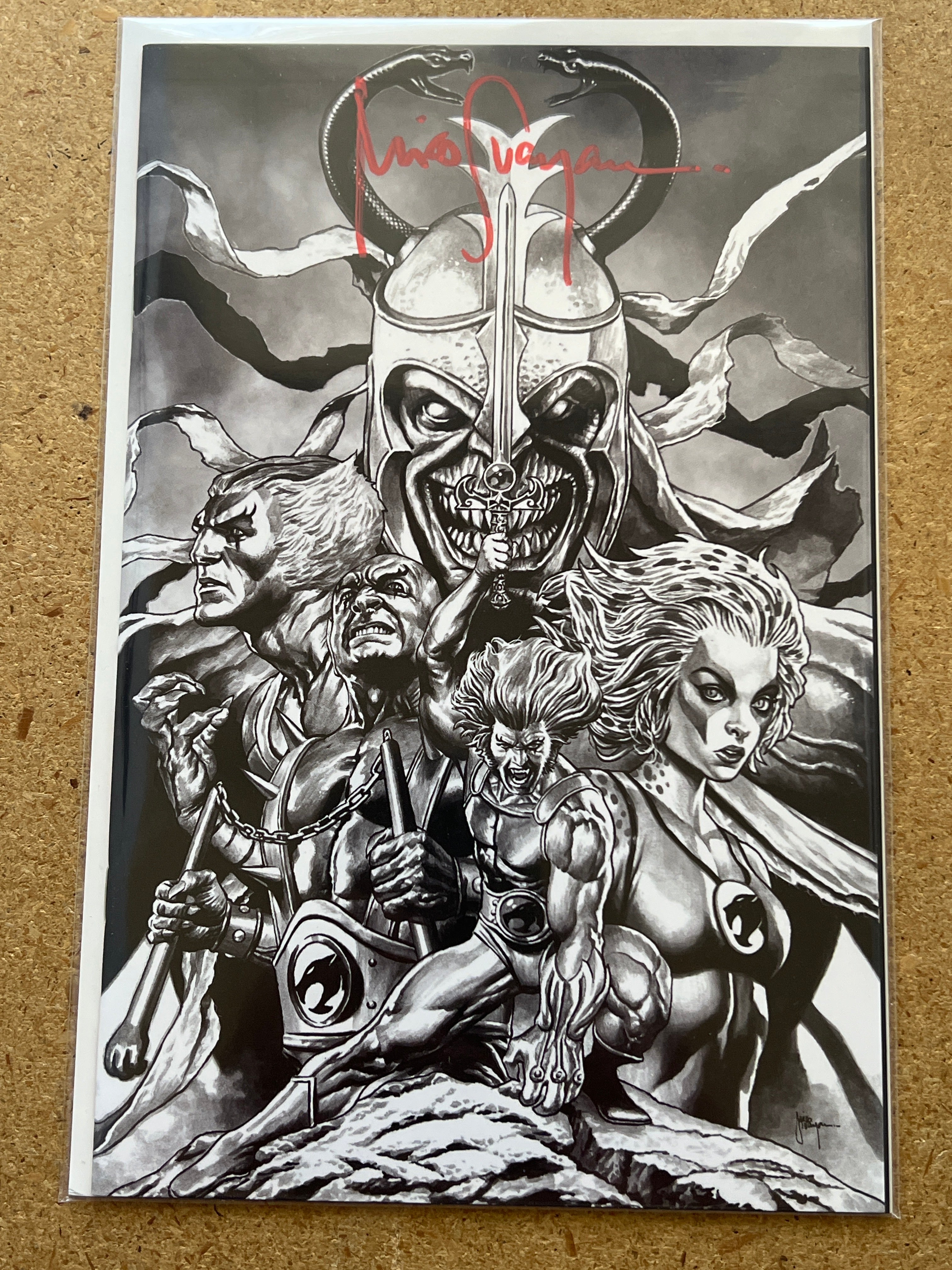 THUNDERCATS #1 SKETCH VARIANT SIGNED BY MICO SUAYAN WITH COA (SS 3)