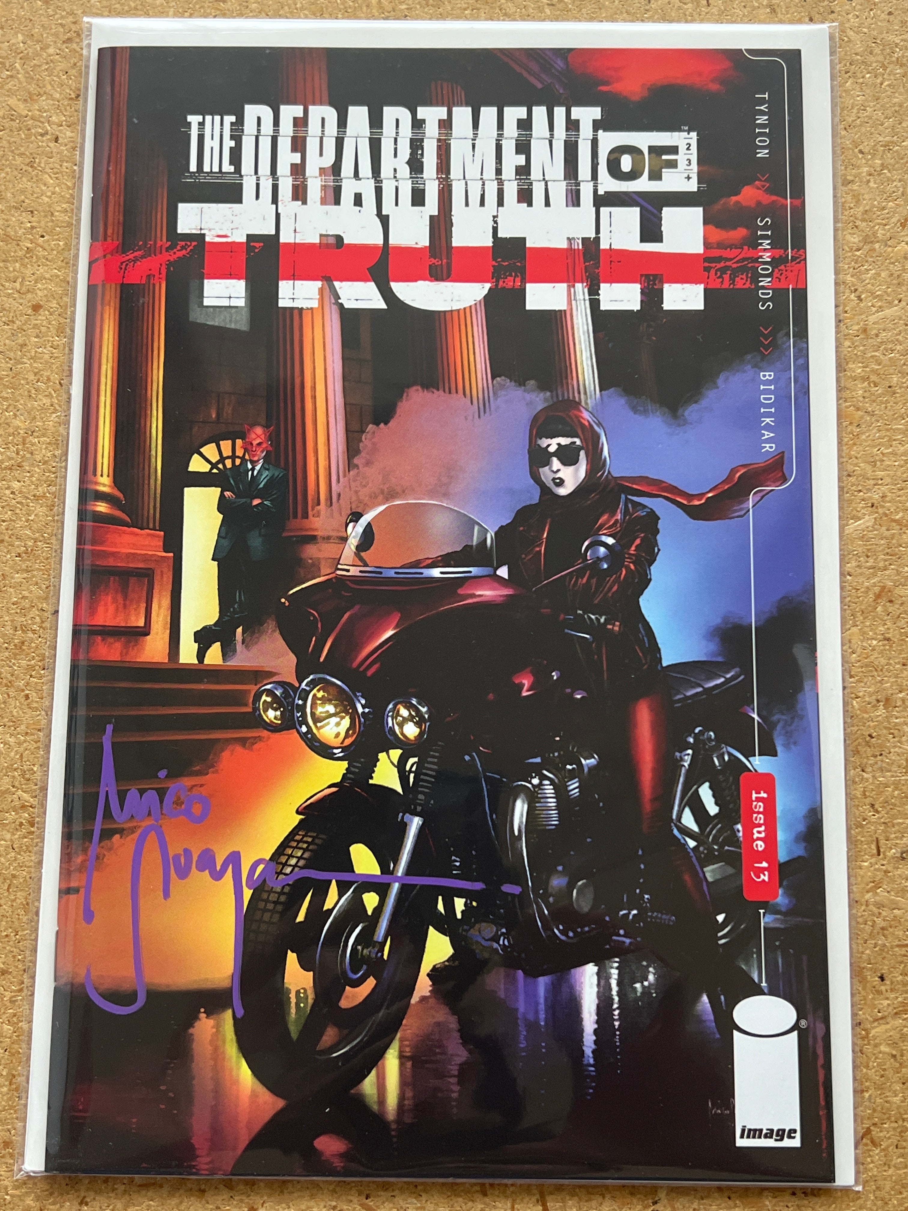 DEPARTMENT OF TRUTH #13 SIGNED BY MICO SUAYAN WITH COA (SS 2)