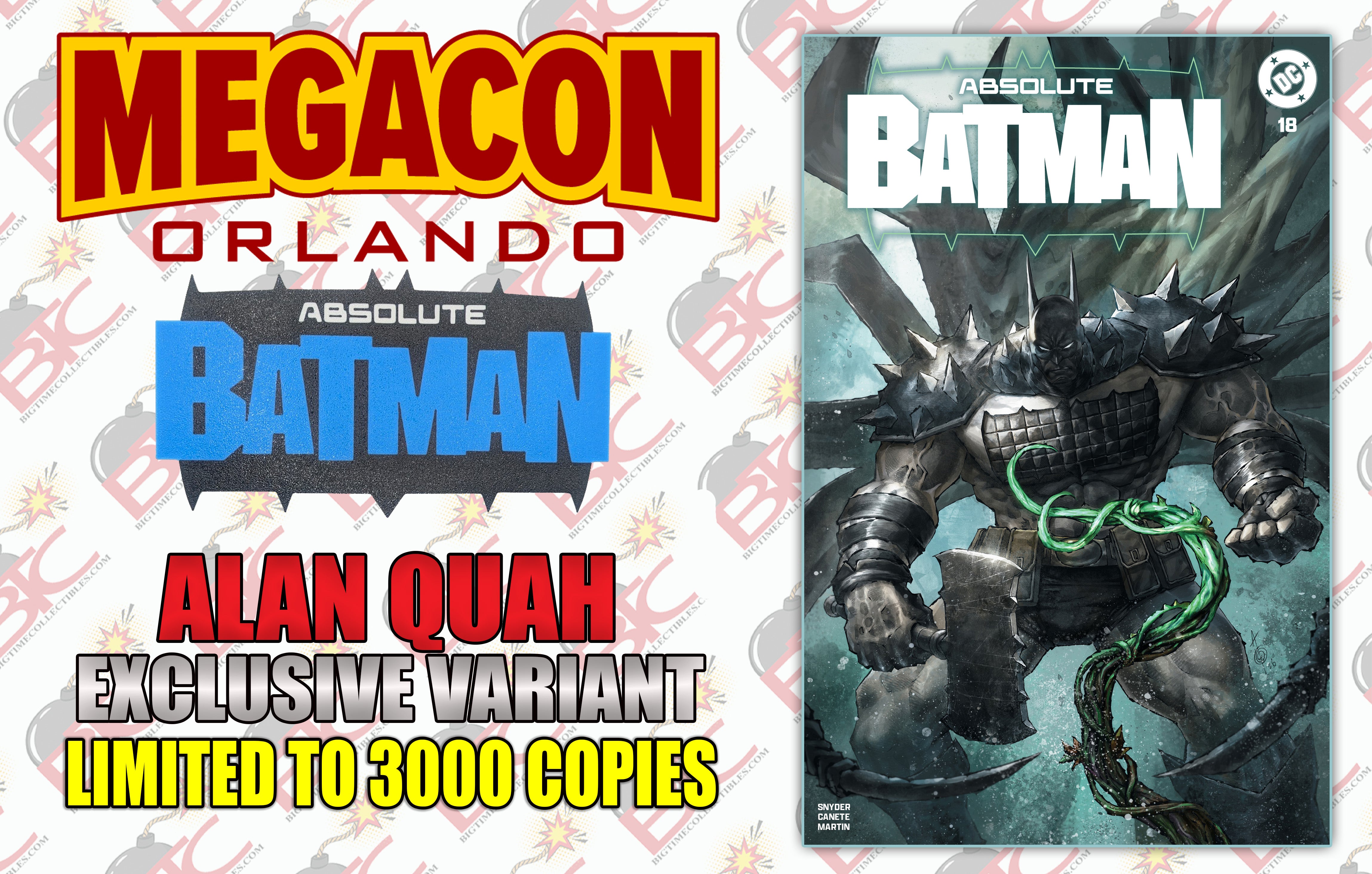 ABSOLUTE BATMAN #18 ALAN QUAH MEGACON EXCLUSIVE VARIANT COVERS
