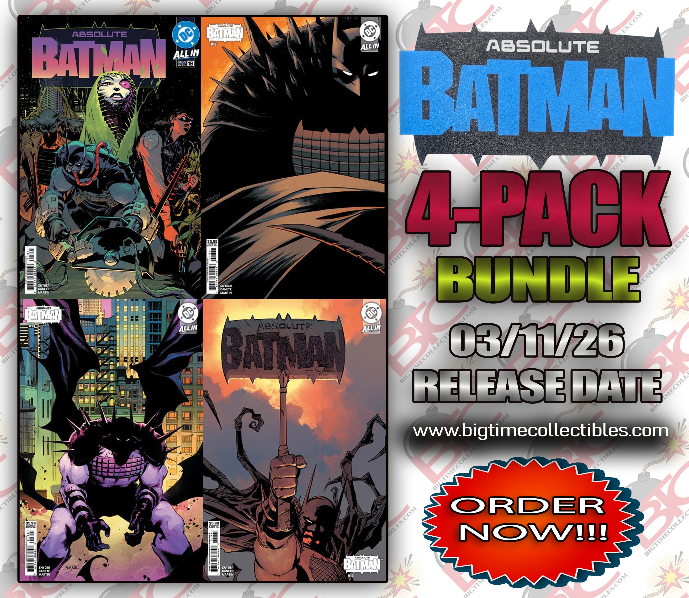 ABSOLUTE BATMAN #18 4-PACK BUNDLE 03-11-26