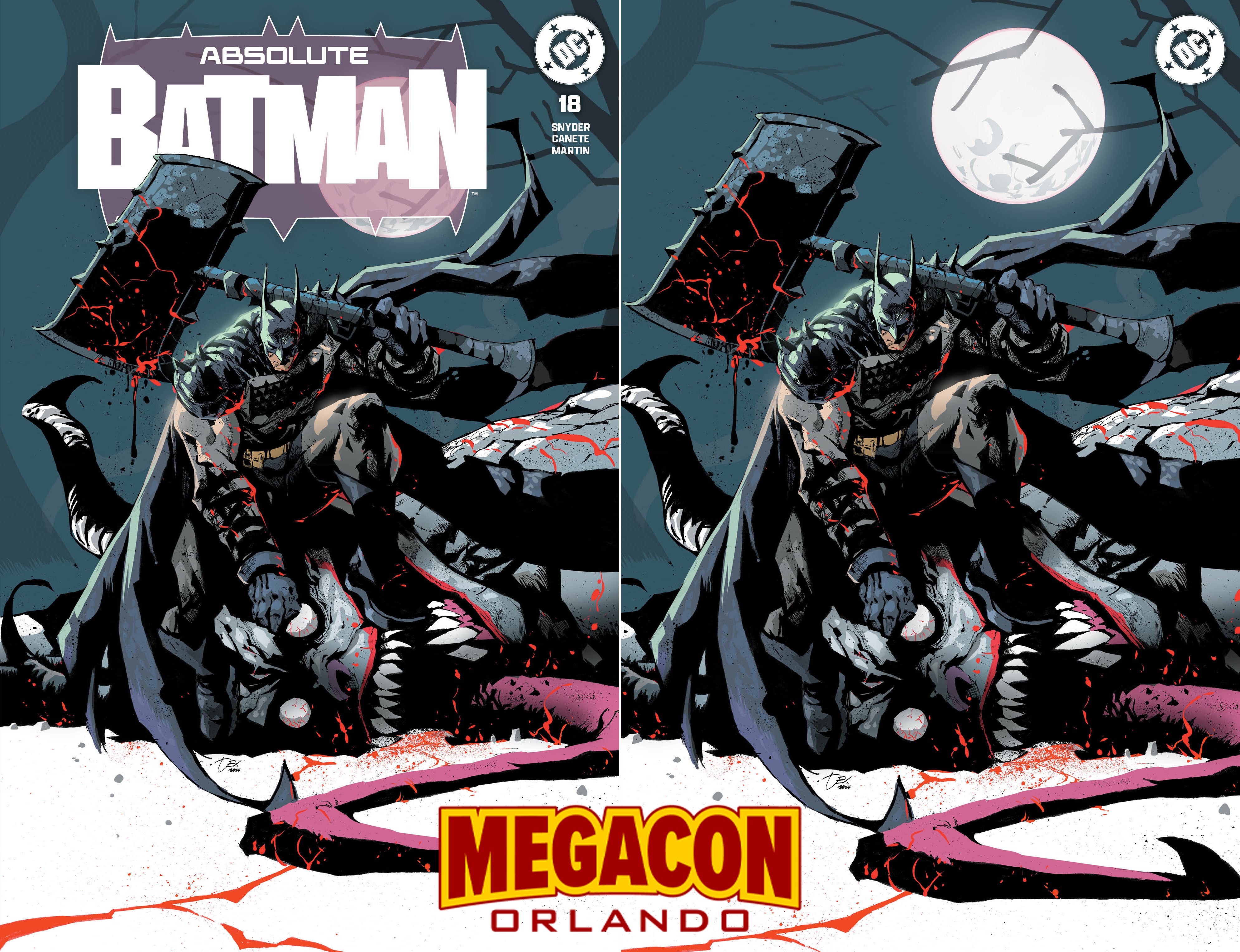 ABSOLUTE BATMAN #18 DEXTER SOY MEGACON EXCLUSIVE VARIANT COVERS