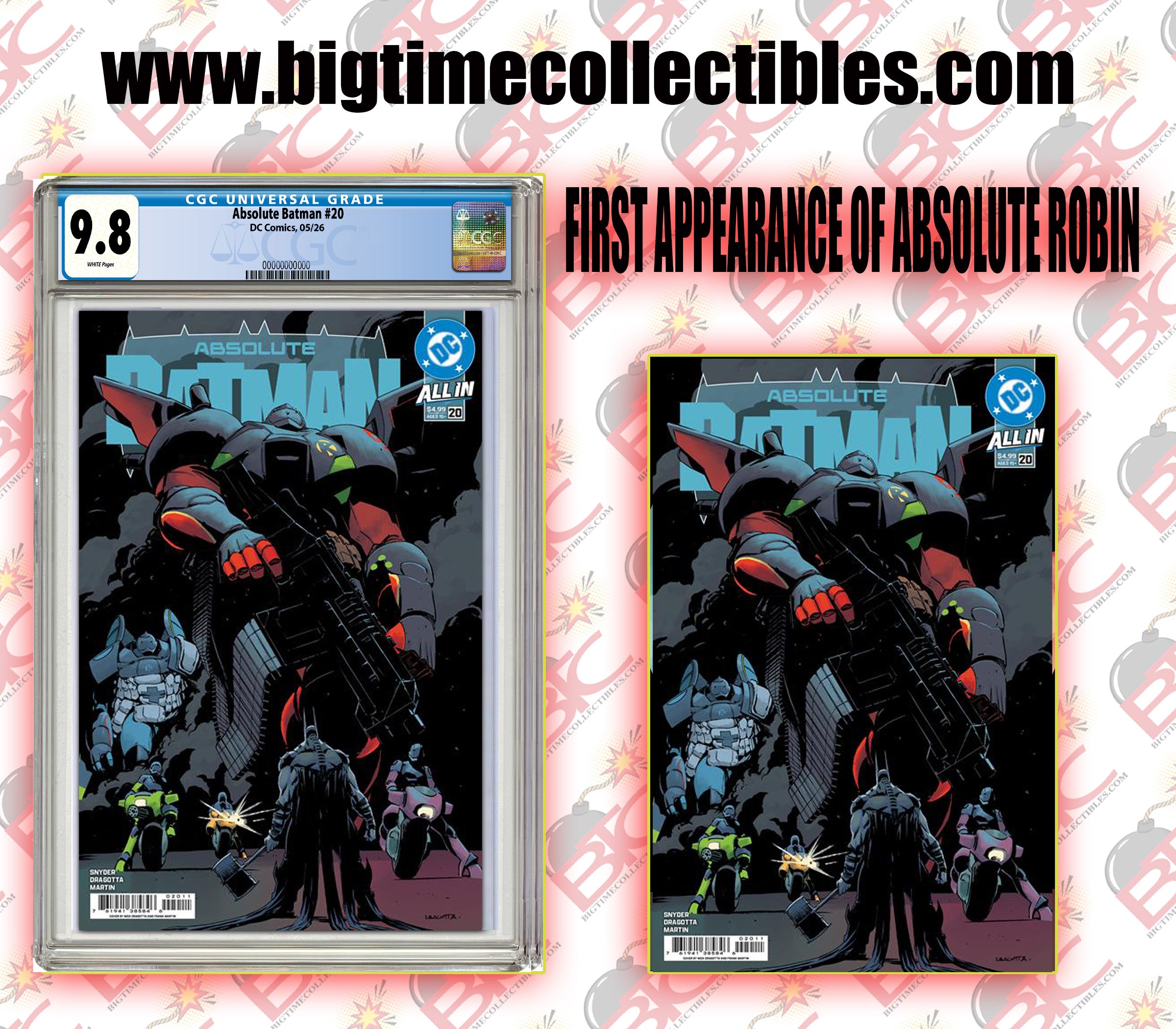 Absulate Robin ABSOLUTE BATMAN #20 CVR A FIRST APPEARANCE OF ABSOLUTE ROBIN (05-13-26