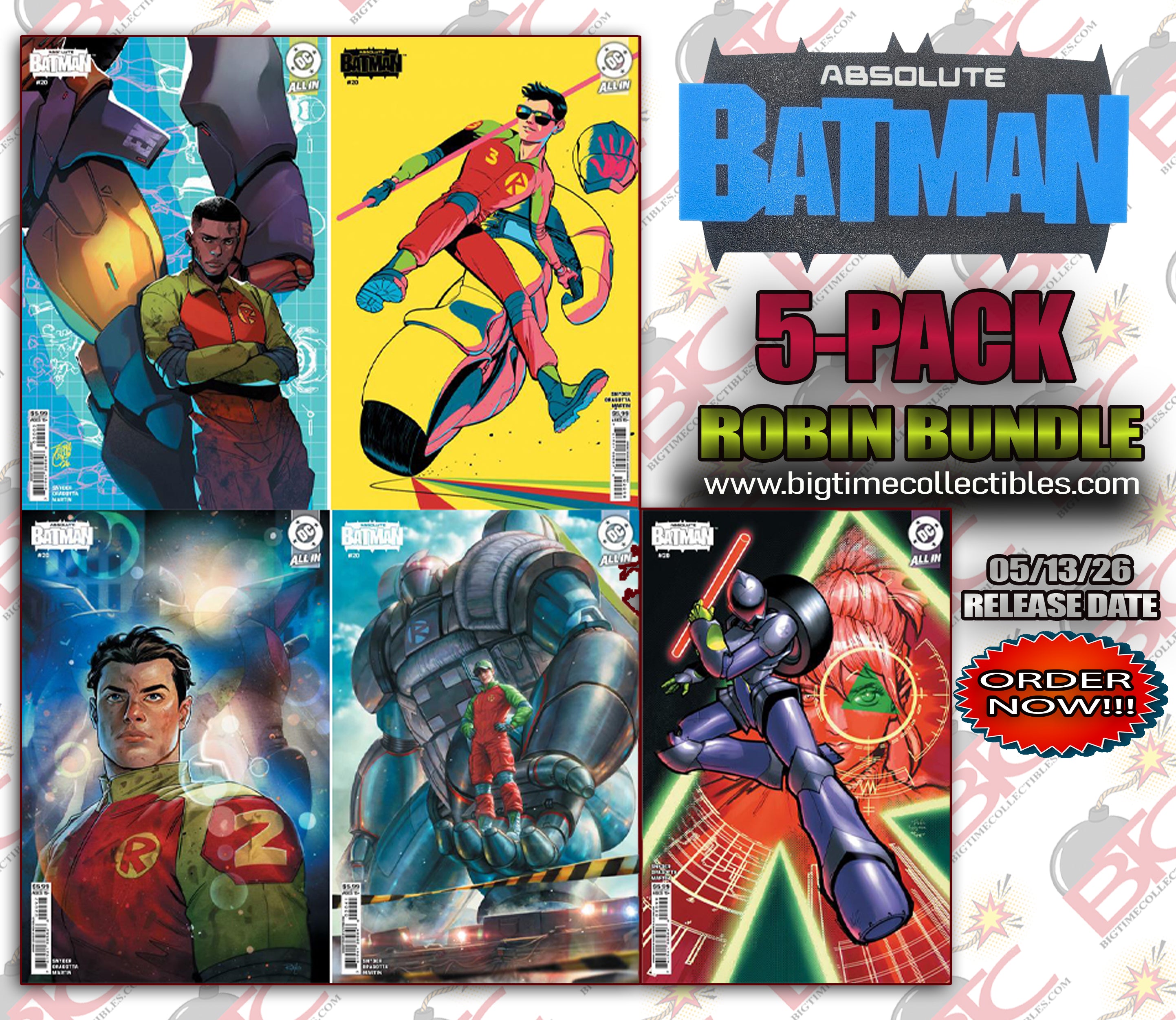 ABSOLUTE BATMAN #20 THE ROBINS 5-PACK BUNDLE -- [05-13-26]