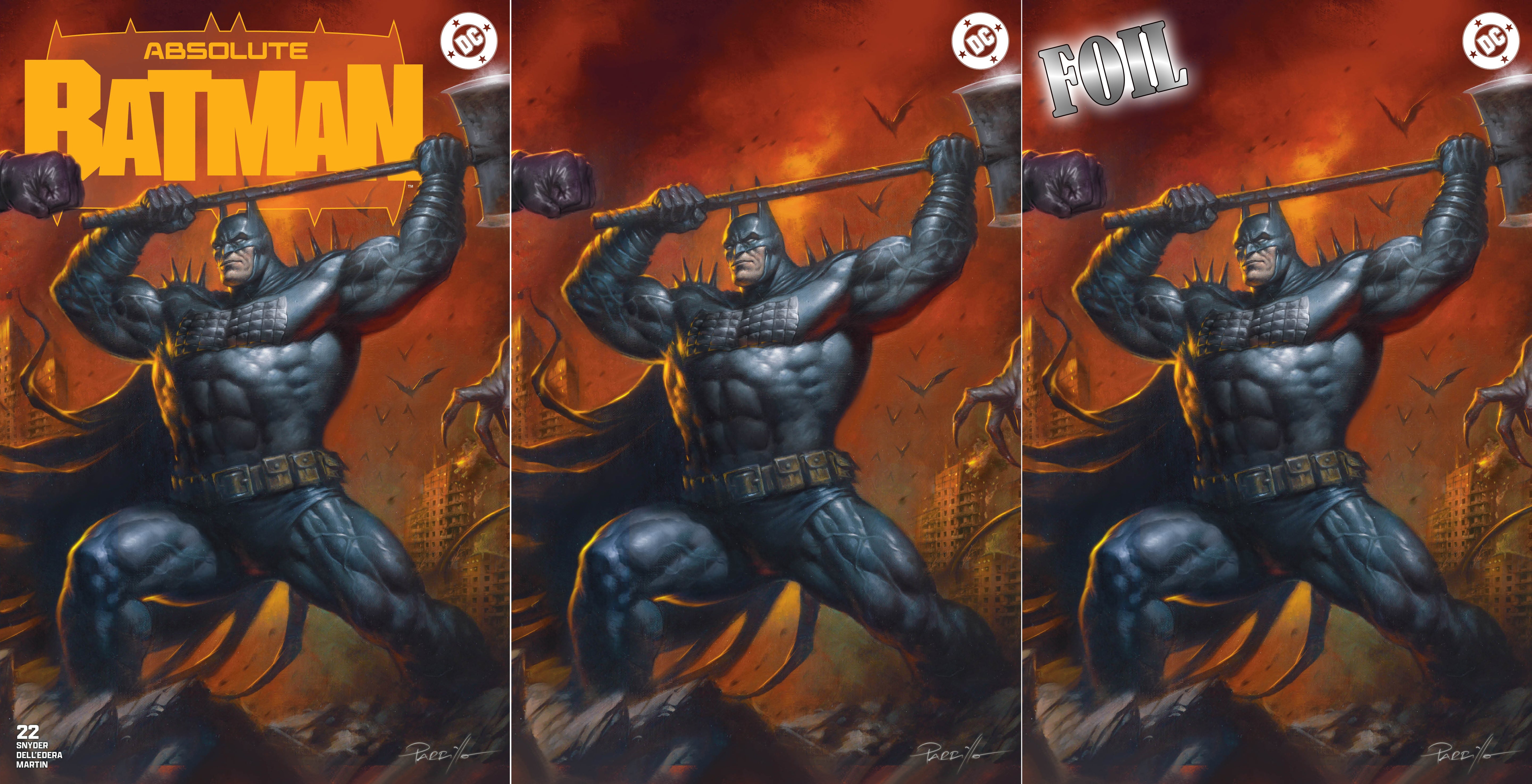 ABSOLUTE BATMAN #22 LUCIO PARRILLO SDCC EXCLUSIVE VARIANT COVERS (CONNECTS TO ISSUE #21 & #23)