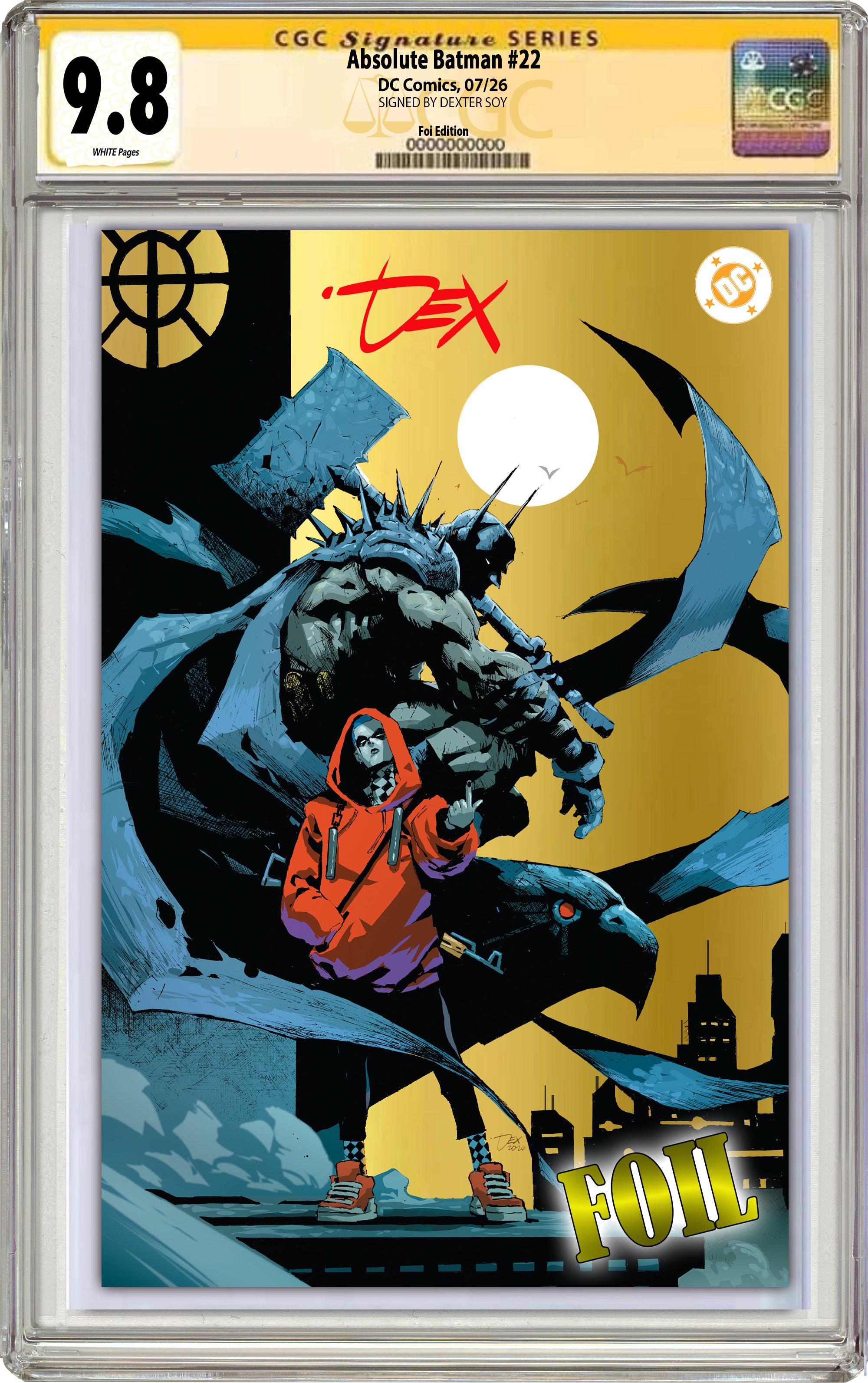 ABSOLUTE BATMAN #22 DEXTER SOY SDCC EXCLUSIVE VARIANT COVERS