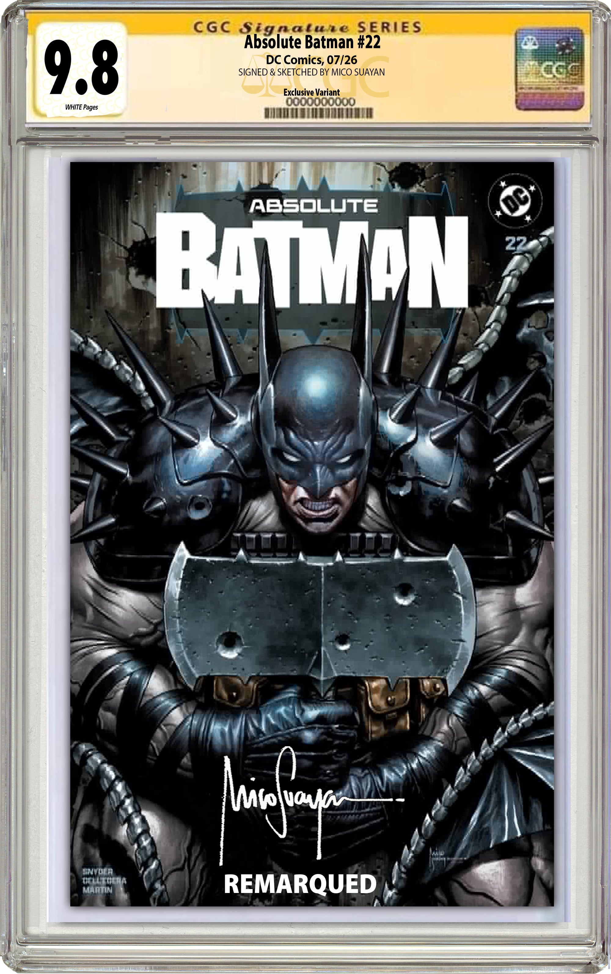 ABSOLUTE BATMAN #22 MICO SUAYAN SDCC EXCLUSIVE VARIANT COVERS