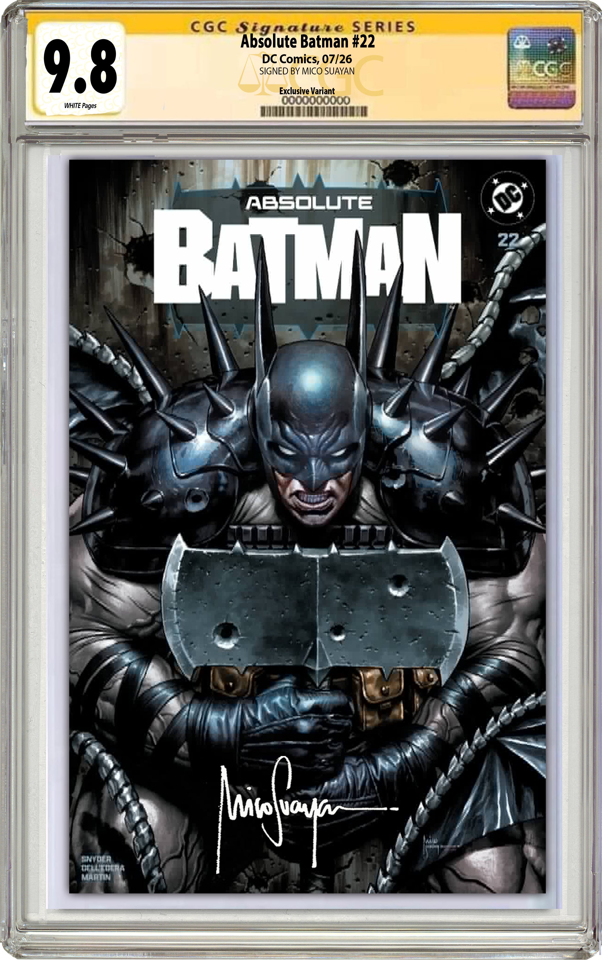 ABSOLUTE BATMAN #22 MICO SUAYAN SDCC EXCLUSIVE VARIANT COVERS