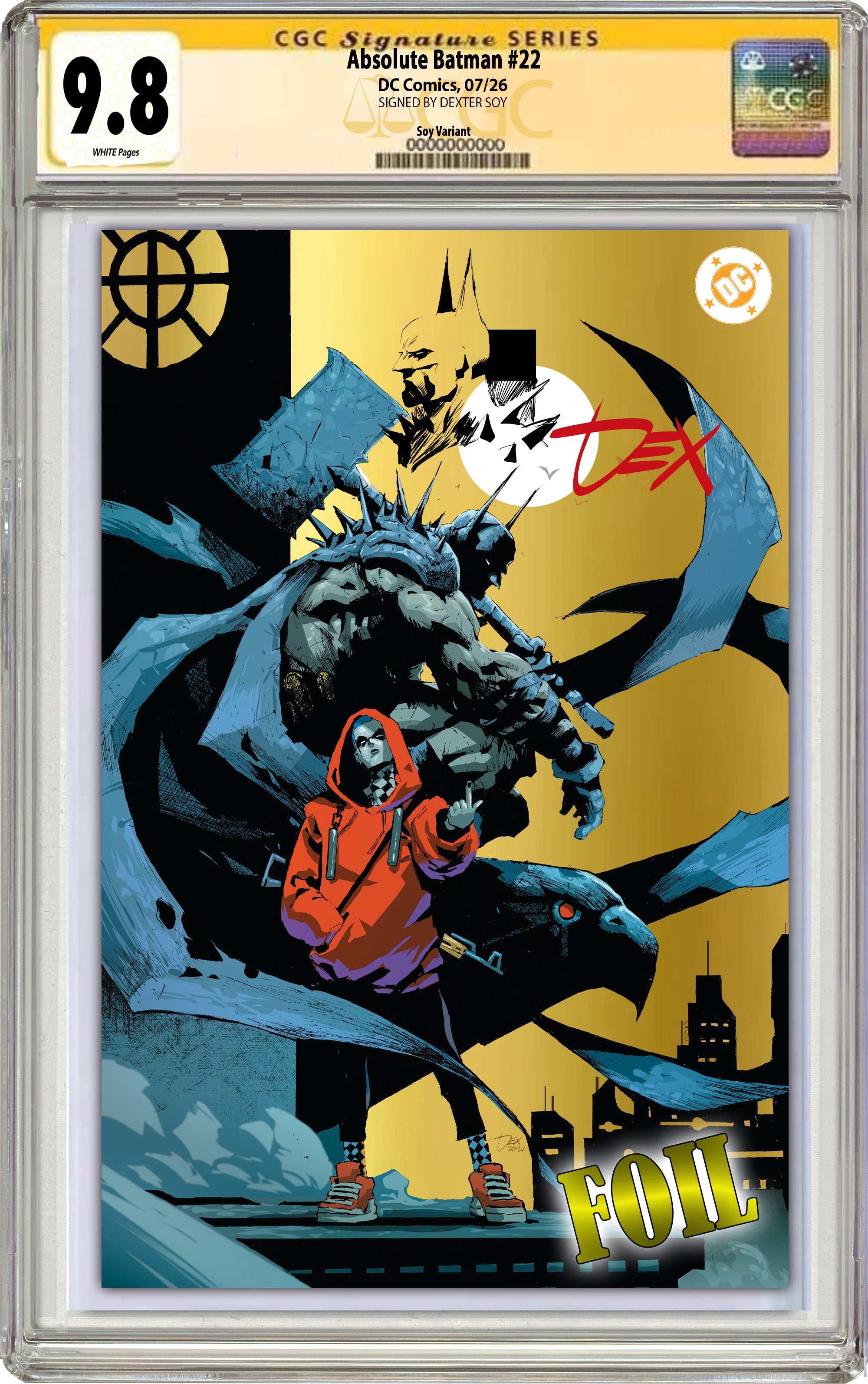 ABSOLUTE BATMAN #22 DEXTER SOY SDCC EXCLUSIVE VARIANT COVERS