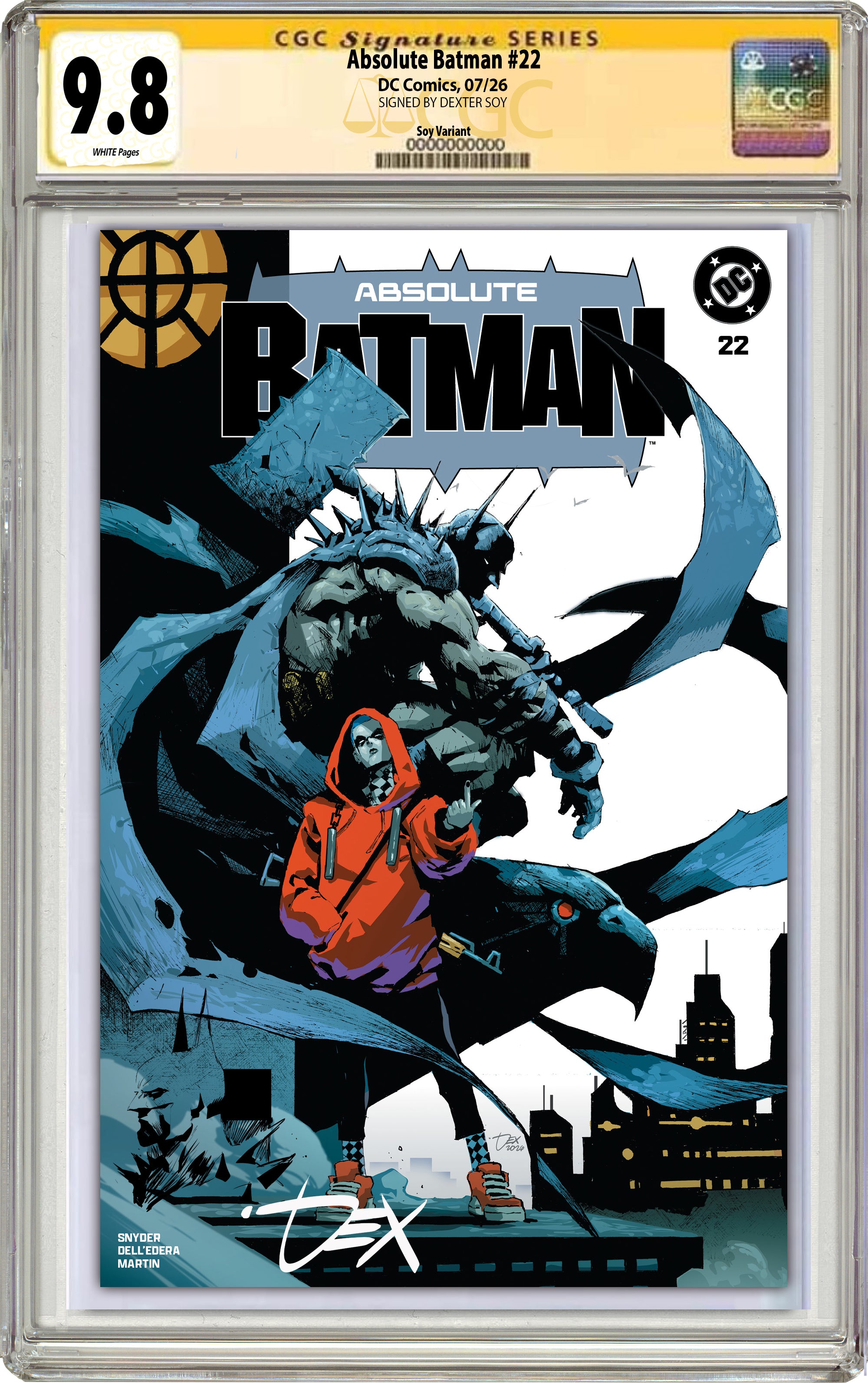 ABSOLUTE BATMAN #22 DEXTER SOY SDCC EXCLUSIVE VARIANT COVERS