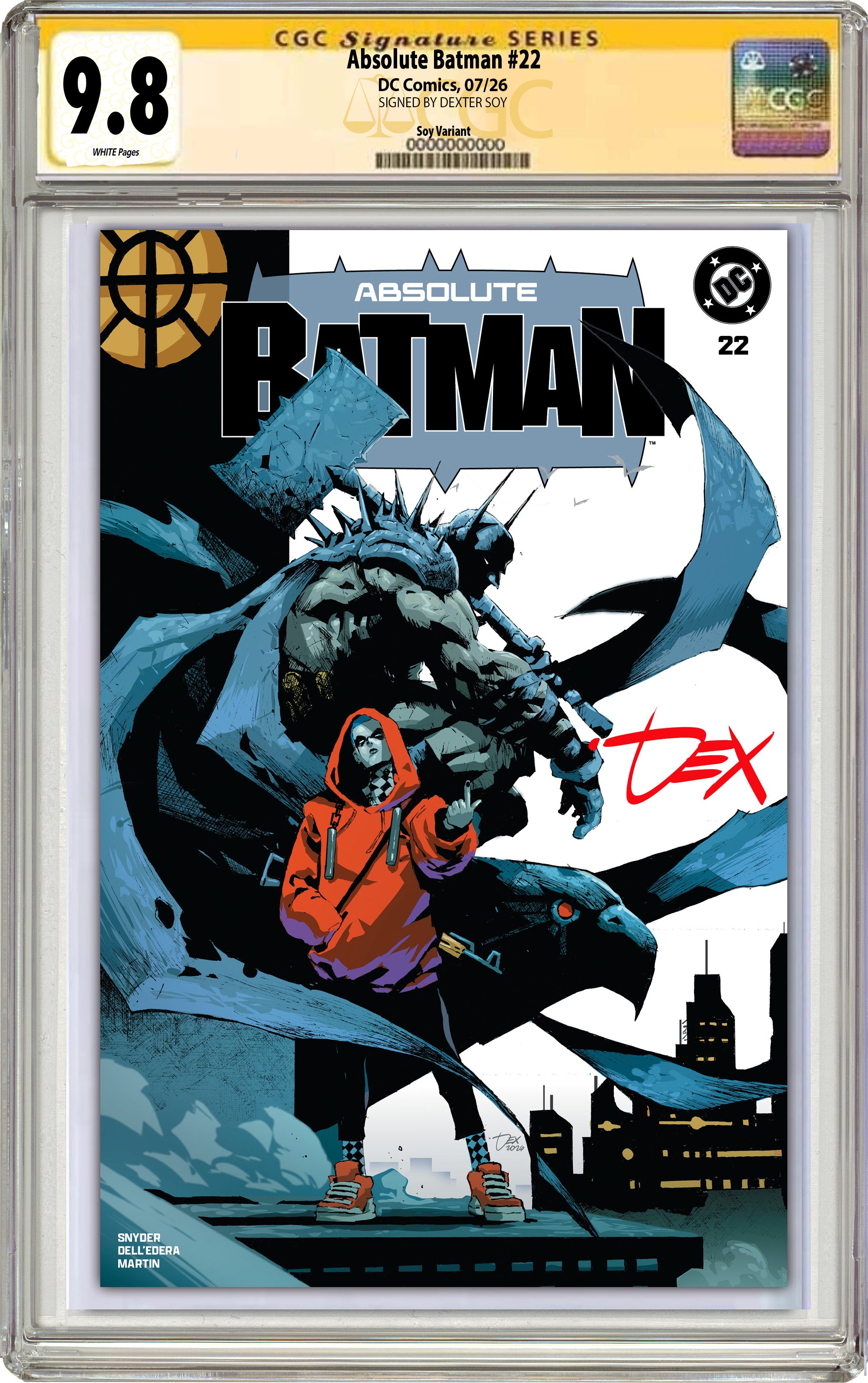 ABSOLUTE BATMAN #22 DEXTER SOY SDCC EXCLUSIVE VARIANT COVERS