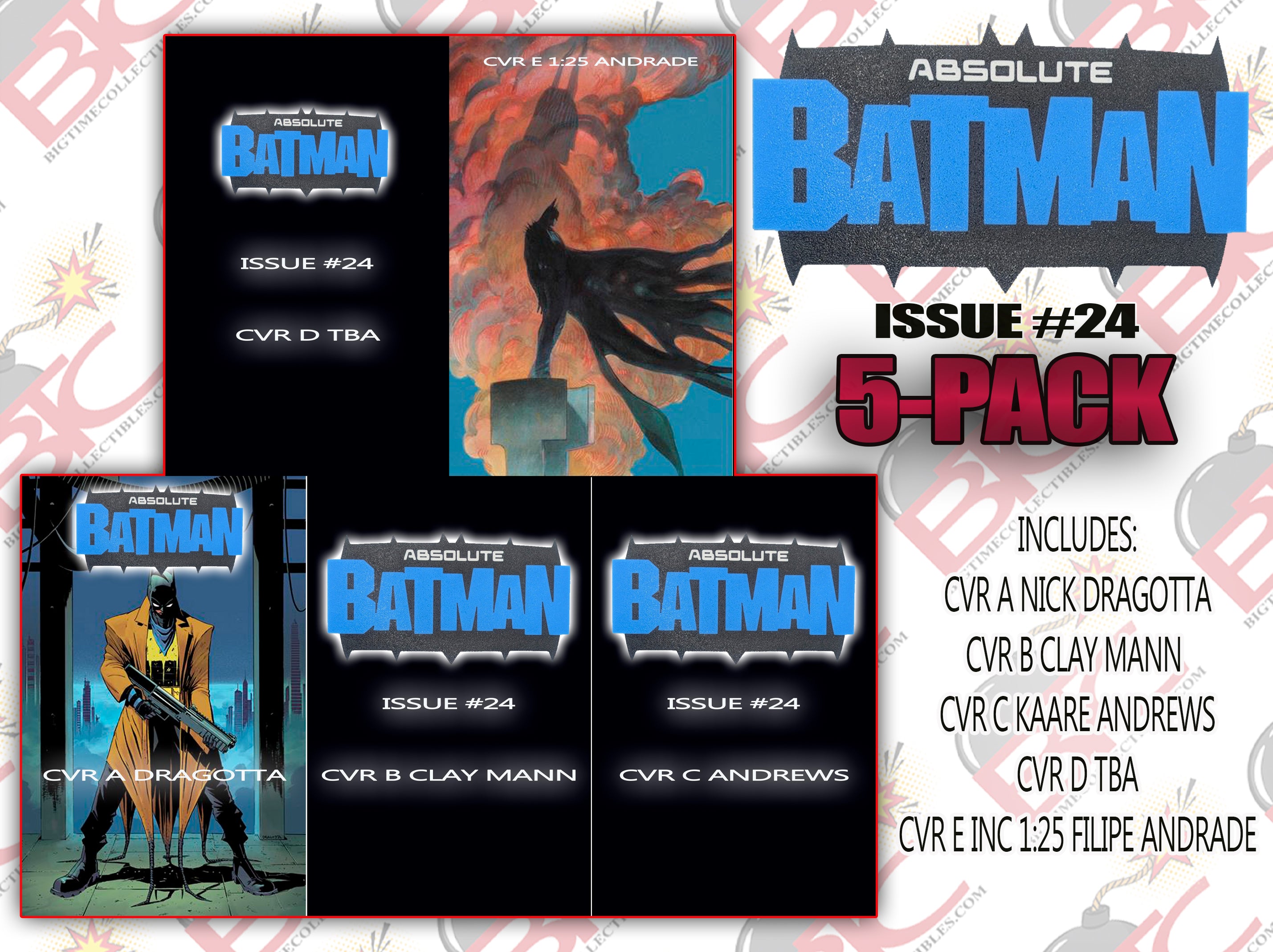 ABSOLUTE BATMAN #24 BTC 5-PACK BUNDLE W/1:25 VARIANT -- [9/23/2026]