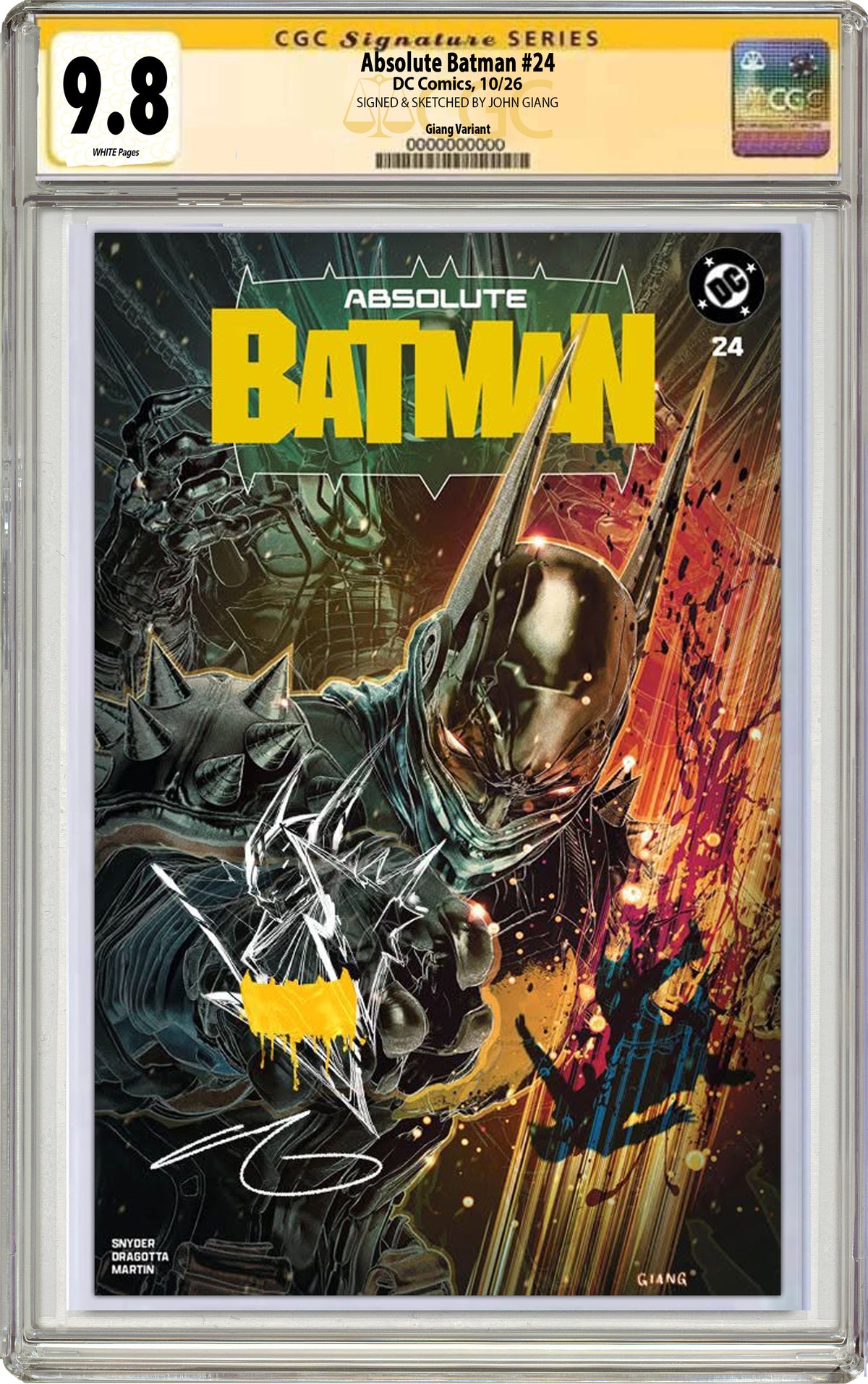 ABSOLUTE BATMAN #24 JOHN GIANG NYCC EXCLUSIVE VARIANT COVERS (CGC GRADED EDITION)