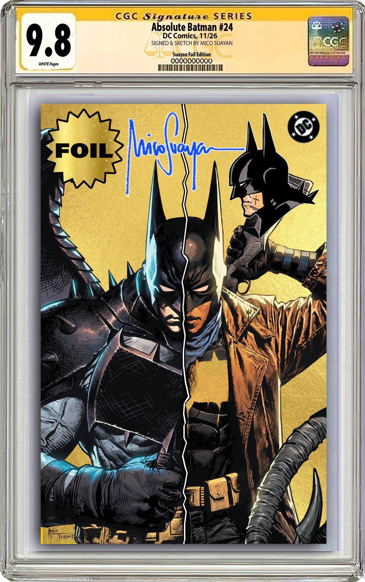 ABSOLUTE BATMAN #24 MICO SUAYAN NYCC EXCLUSIVE VARIANT COVERS (GRADED EDITION)