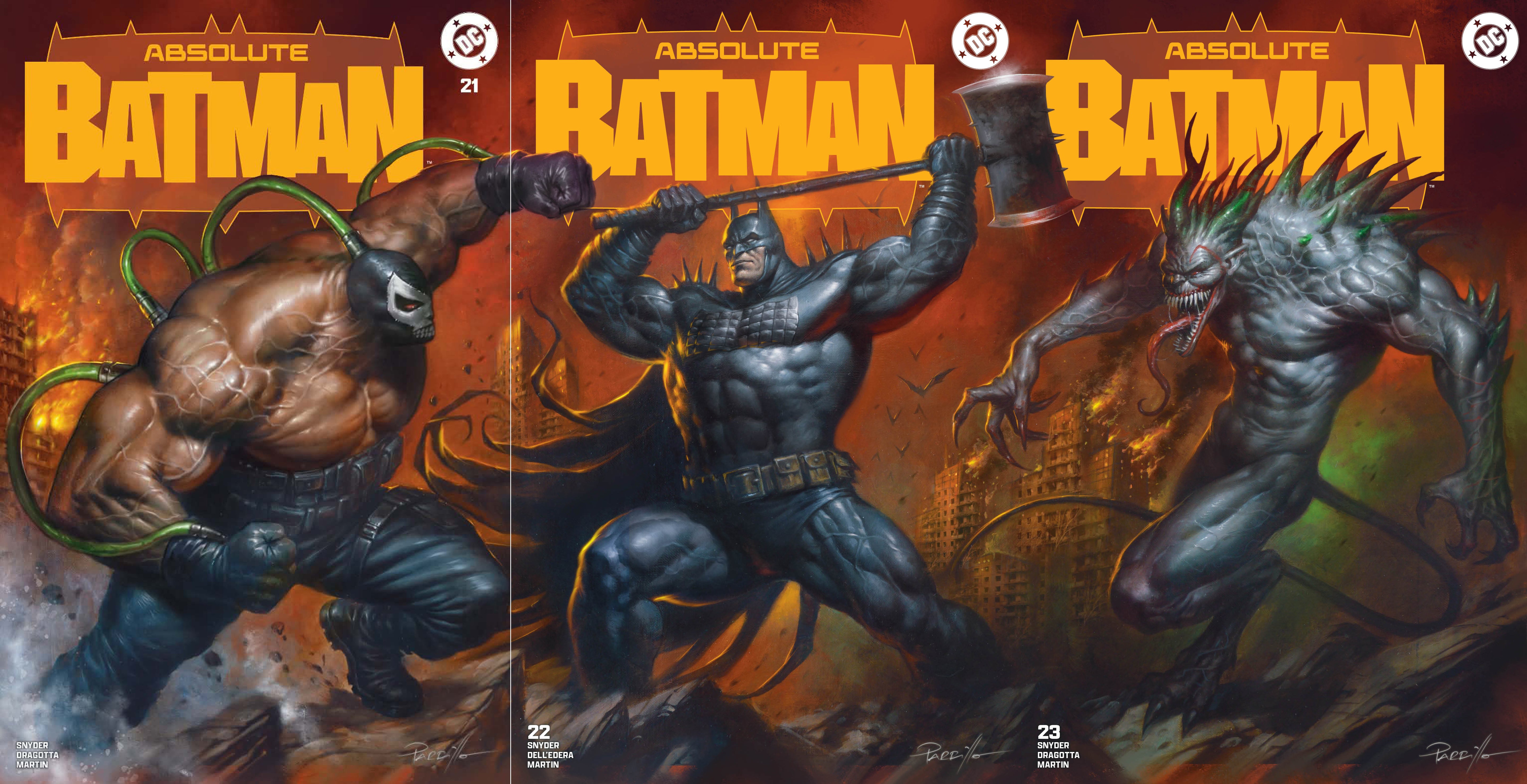 ABSOLUTE BATMAN #21 #22 #23 LUCIO PARRILLO CONNECTING VARIANT COVERS -- [08-19-26 ]
