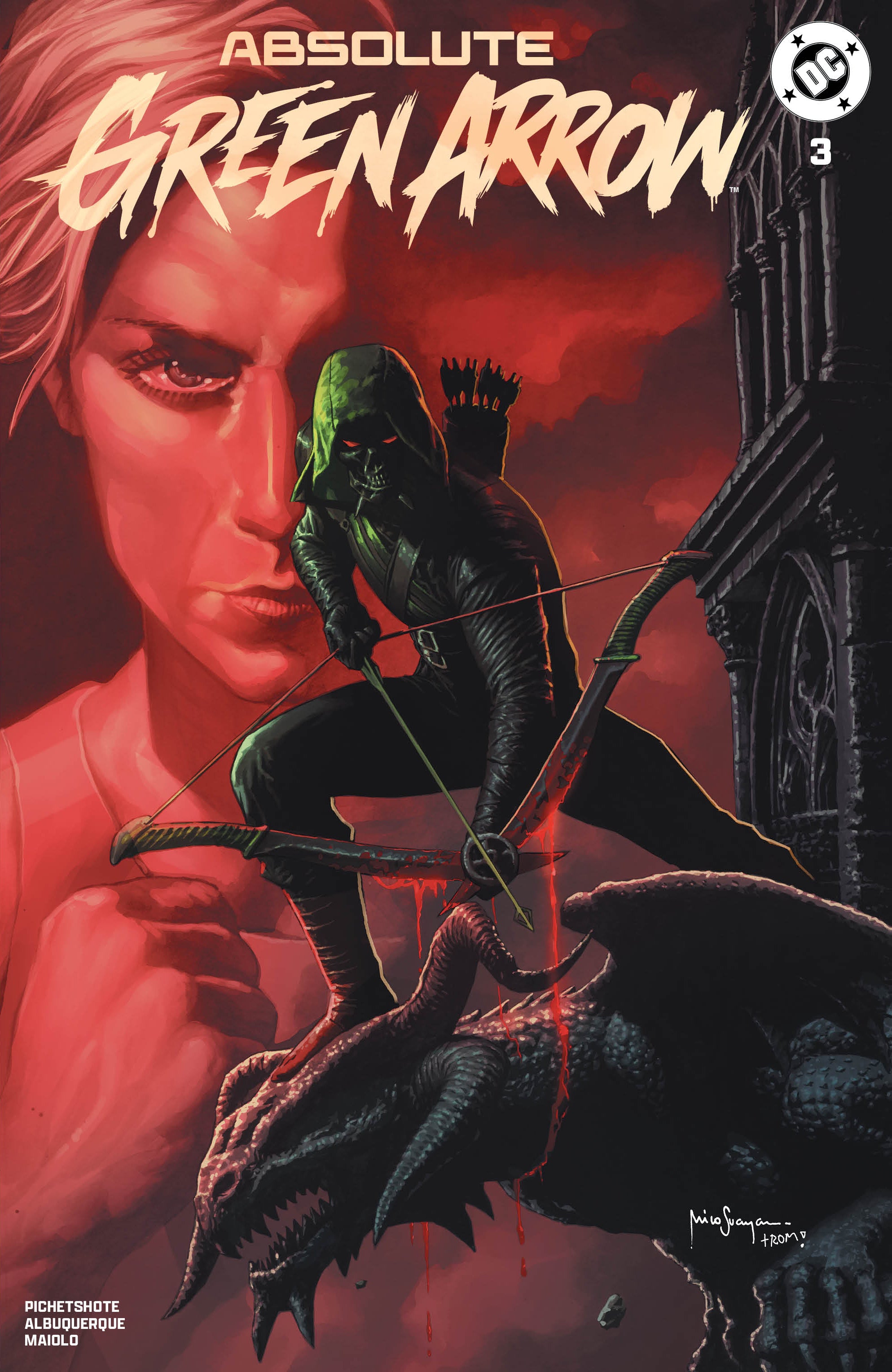 ABSOLUTE GREEN ARROW #3 MICO SUAYAN SDCC EXCLUSIVE VARIANT COVERS 07-15-26