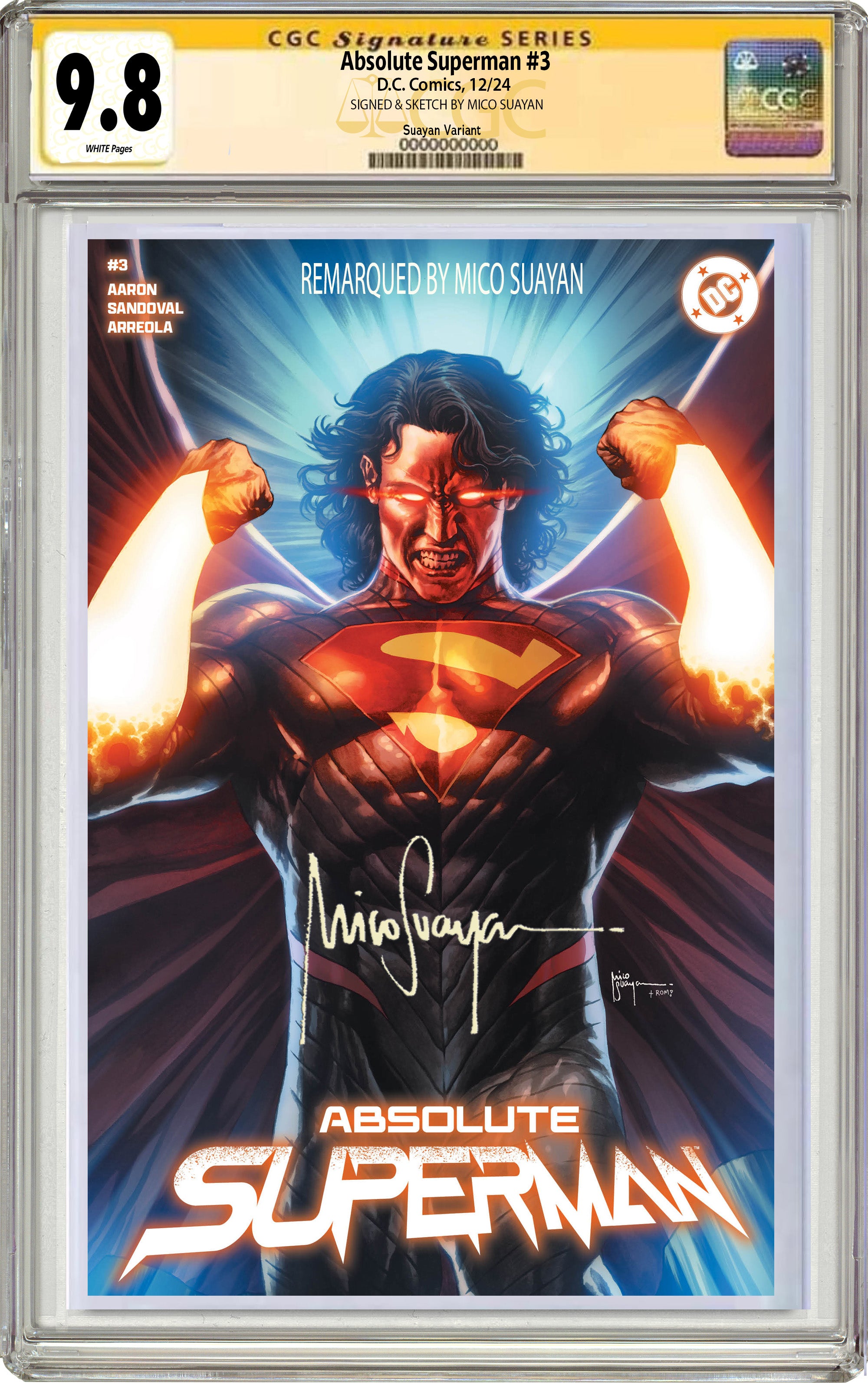 ABSOLUTE SUPERMAN #3 MICO SUAYAN MEGACON EXCLUSIVE VARIANT OPTIONS