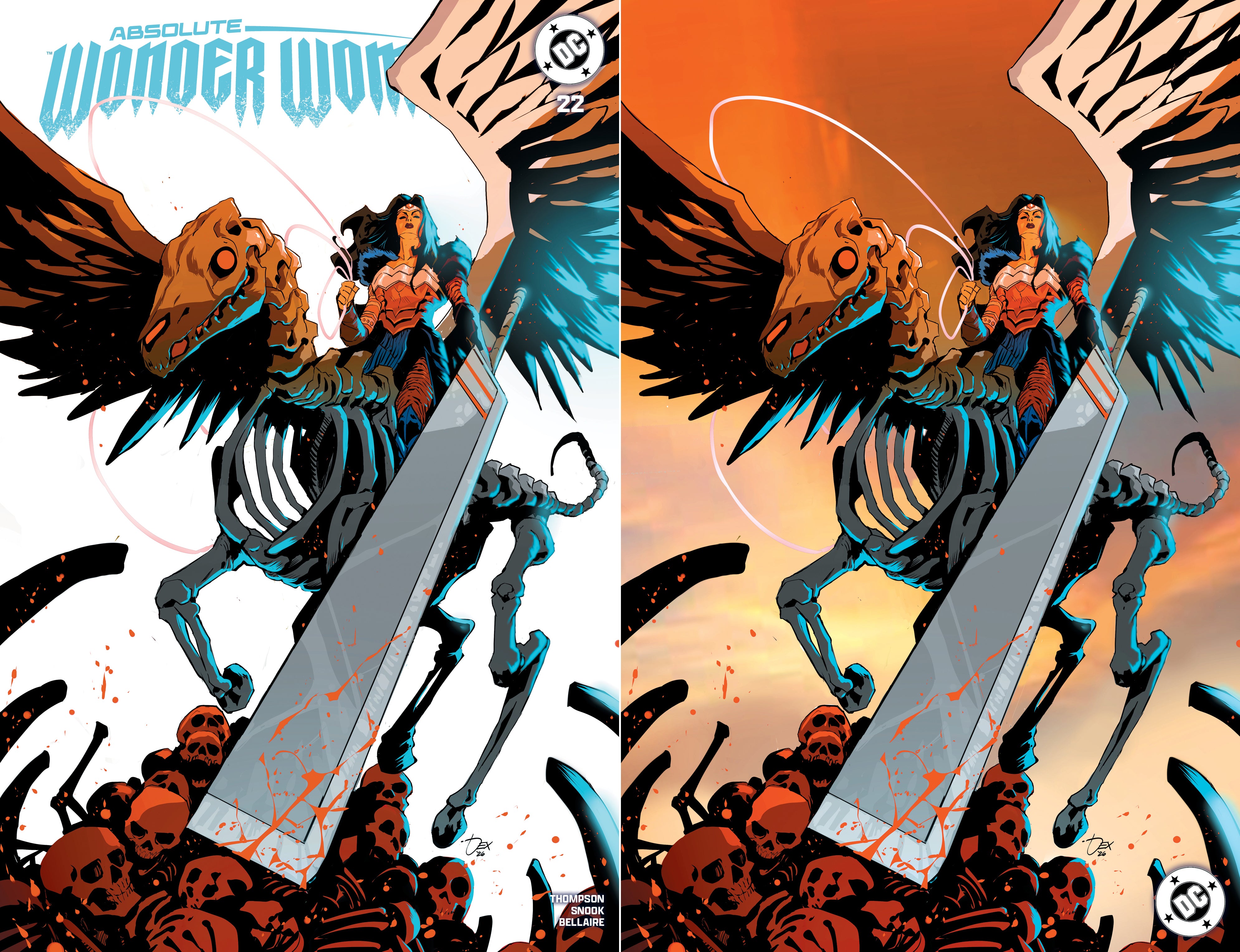 ABSOLUTE WONDER WOMAN #22 DEXTER SOY SDCC EXCLUSIVE VARIANT COVERS [07