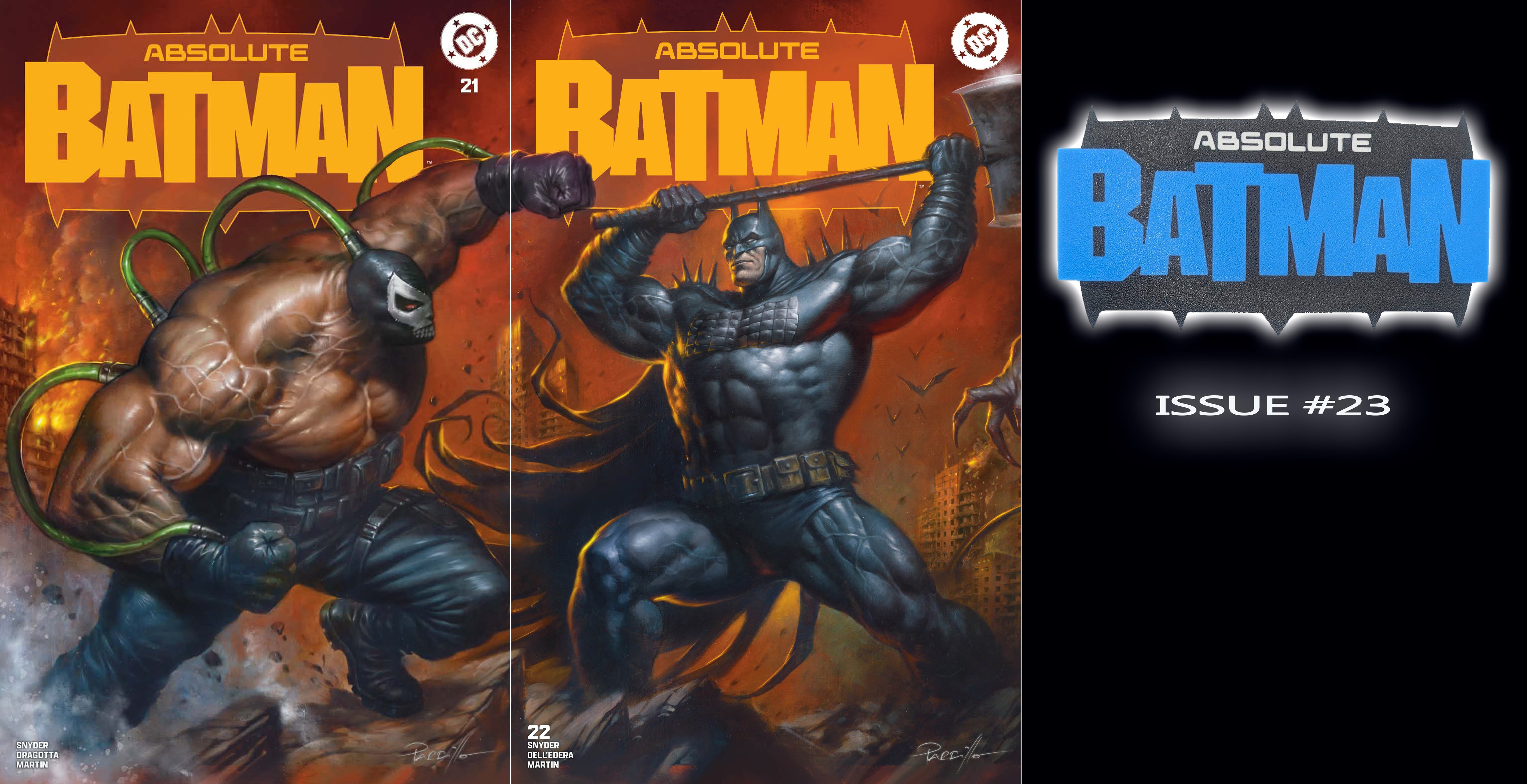 ABSOLUTE BATMAN #22 LUCIO PARRILLO SDCC EXCLUSIVE VARIANT COVERS (CONNECTS TO ISSUE #21 & #23)