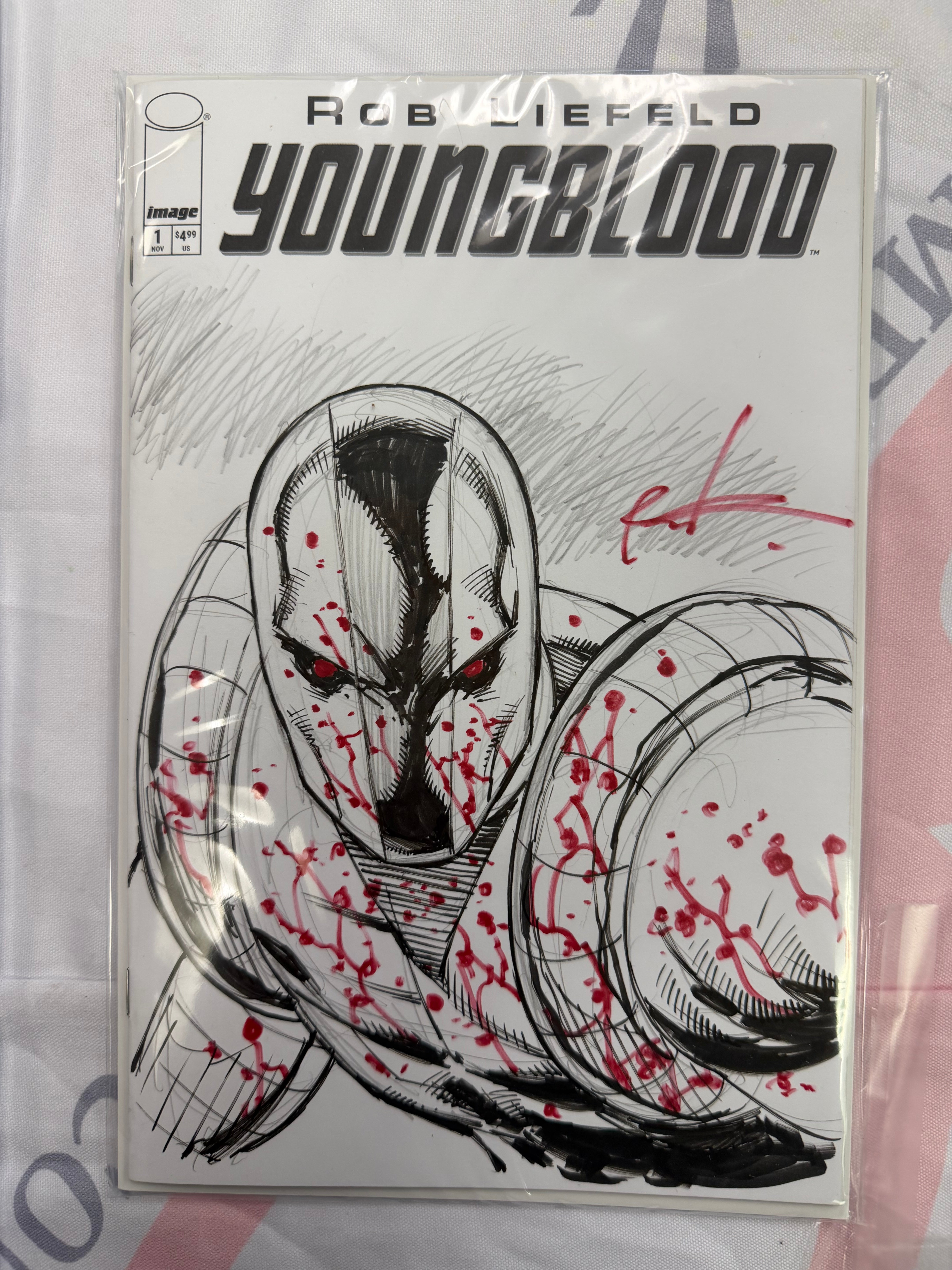YOUNGBLOOD #1 (2025) CVR L INC 1:2000 ROB LIEFELD ORIGINAL ART SKETCH VAR -- [Expected In Stock Date : 11-19-25]