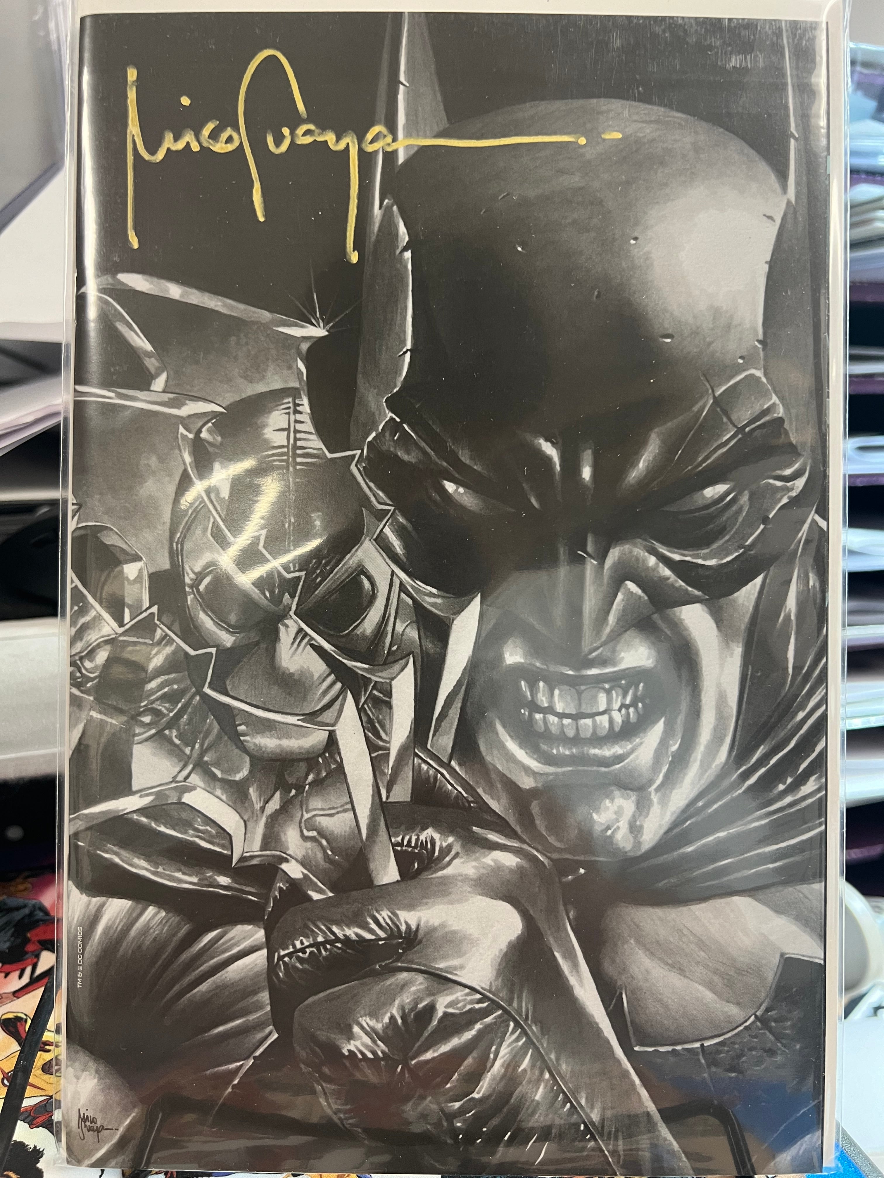 BATMAN #125 BANE SKETCH VIRGIN SIGNED BY MICO SUAYAN WITH COA (SS 1)