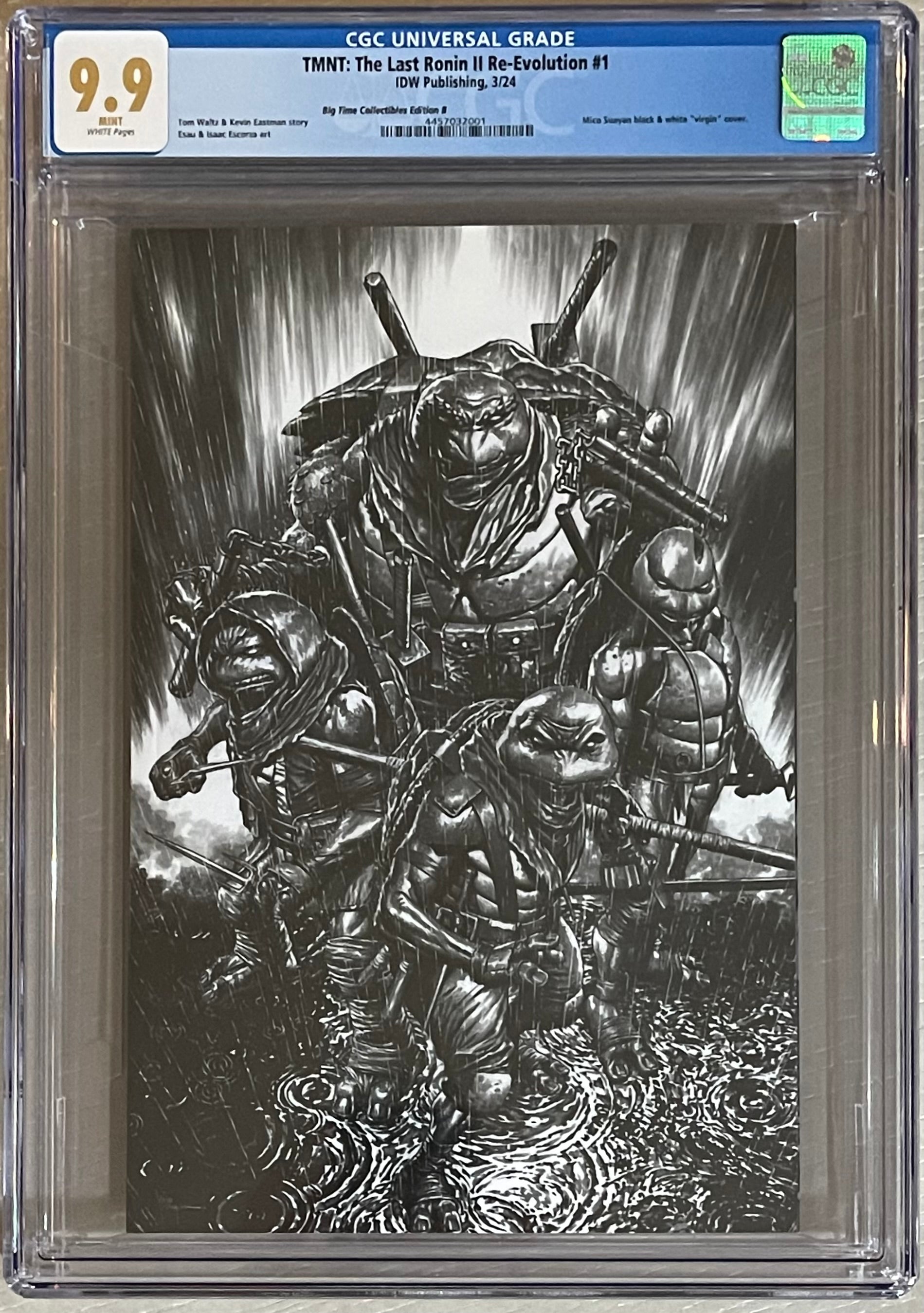 TMNT THE LAST RONIN RE-EVOLUTION #1 MICO SUAYAN EXCLUSIVE SKETCH VARIANT CGC 9.9 MINT (C113)