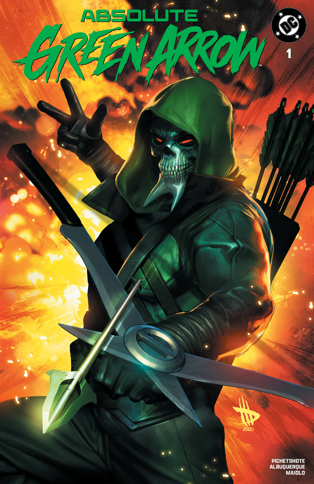 ABSOLUTE GREEN ARROW #1 DAVE WILKINS EXCLUSIVE VARIANT COVERS