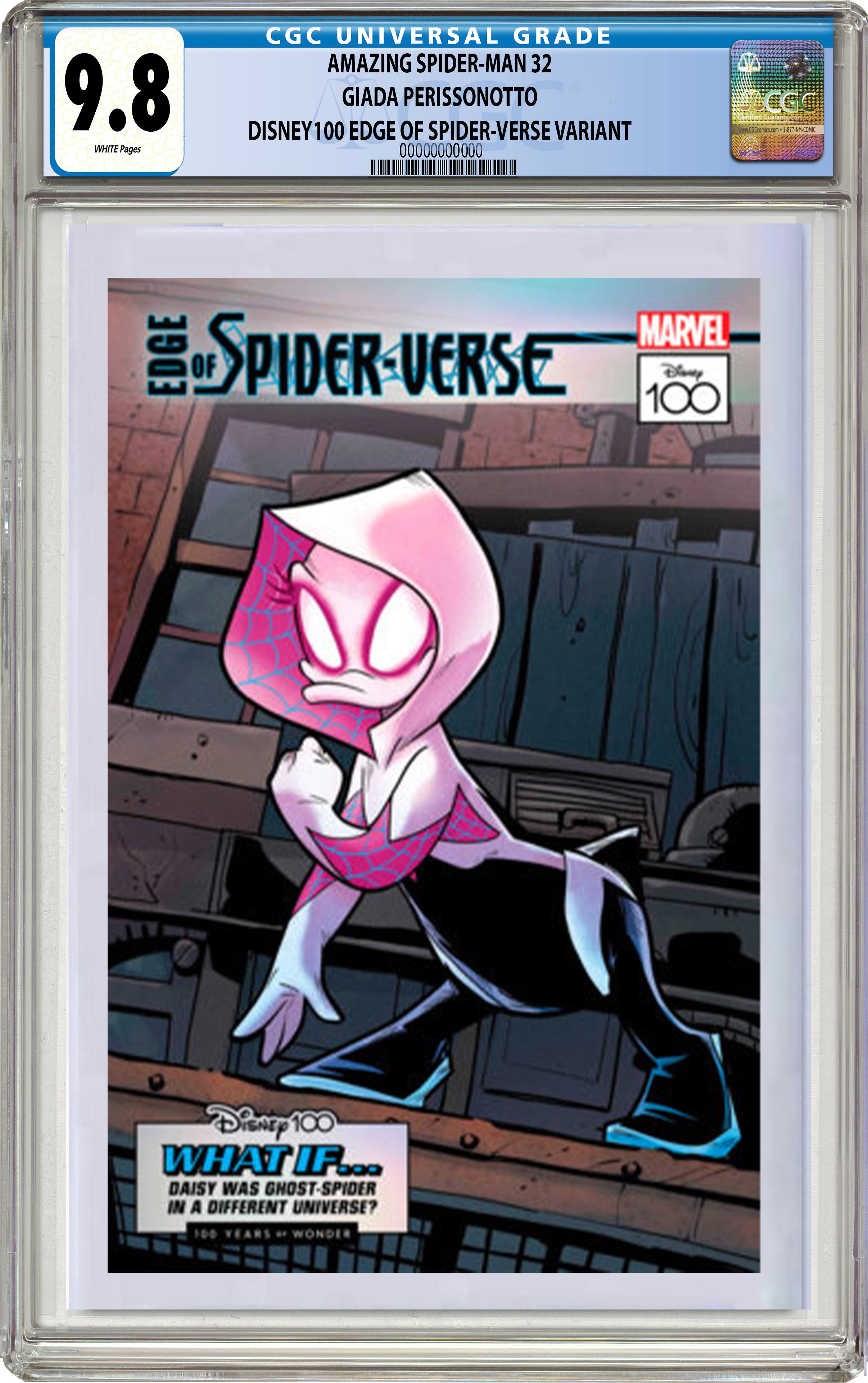 CGC 9.8 - AMAZING SPIDER-MAN 32 GIADA PERISSONOTTO DISNEY100 EDGE OF SPIDER-VERSE VARIANT [G.O.D.S.] (INSTOCK) C27