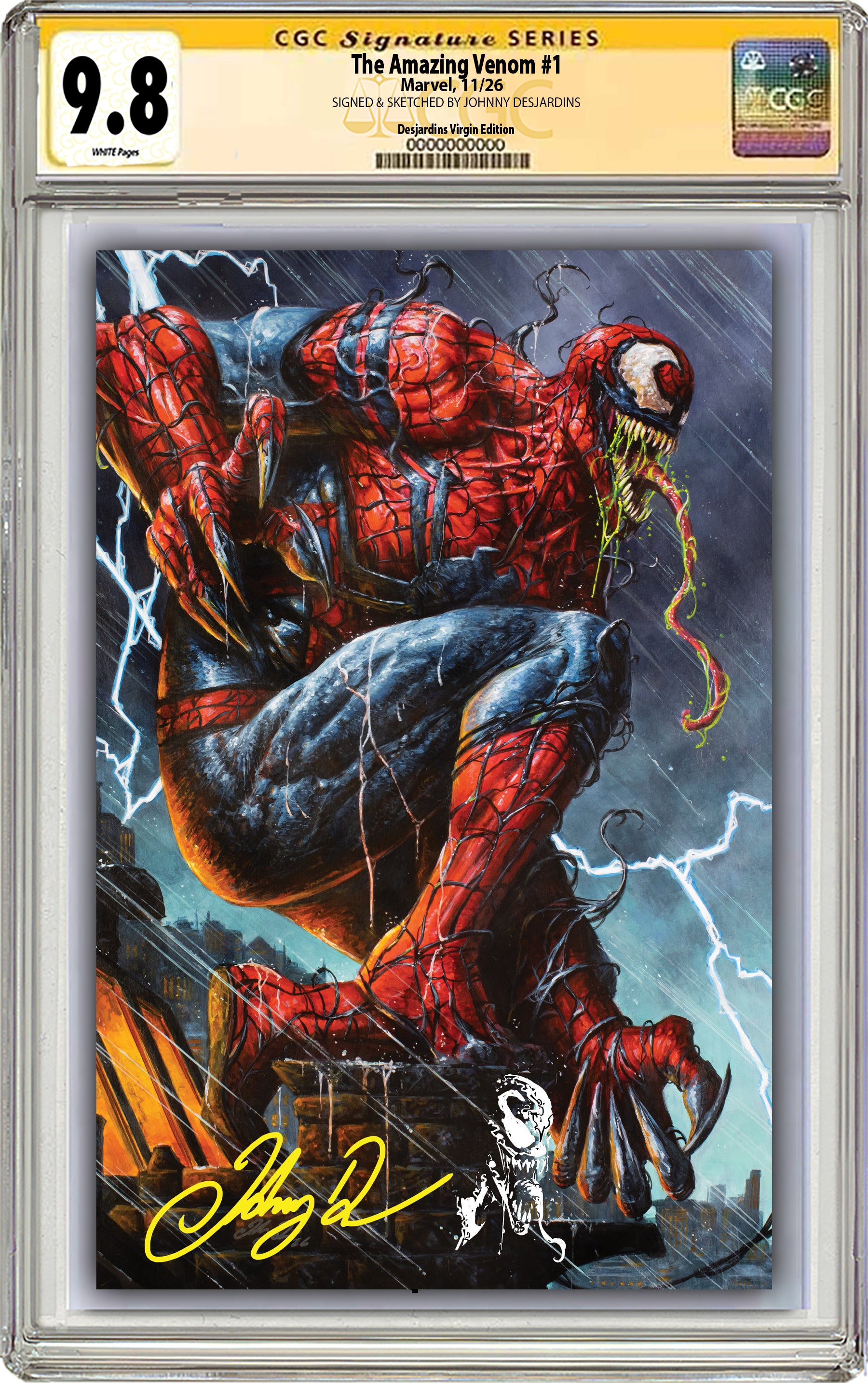 THE AMAZING VENOM #1 JOHNNY DESJARDINS NYCC EXCLUSIVE VARIANT COVERS (